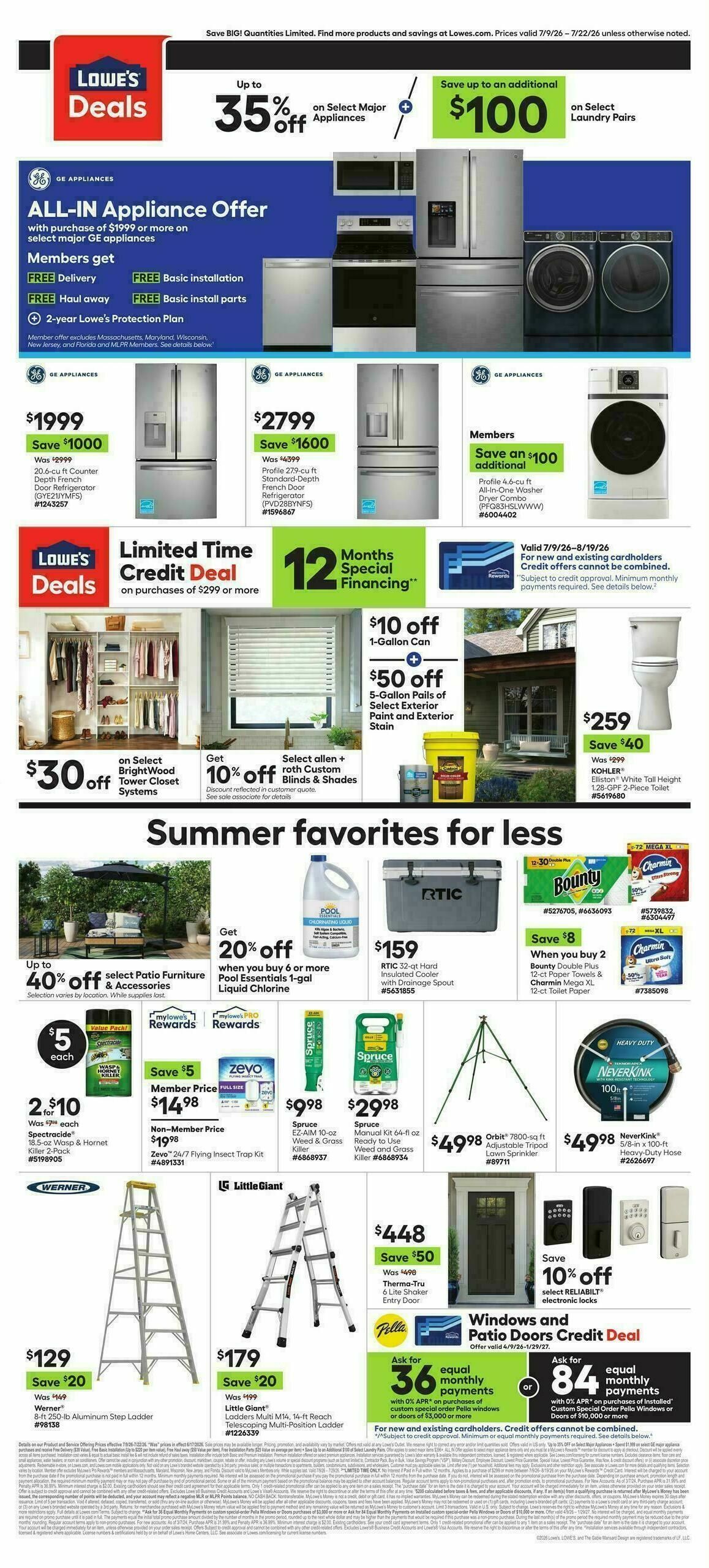 Lowe's Weekly Ad from July 9