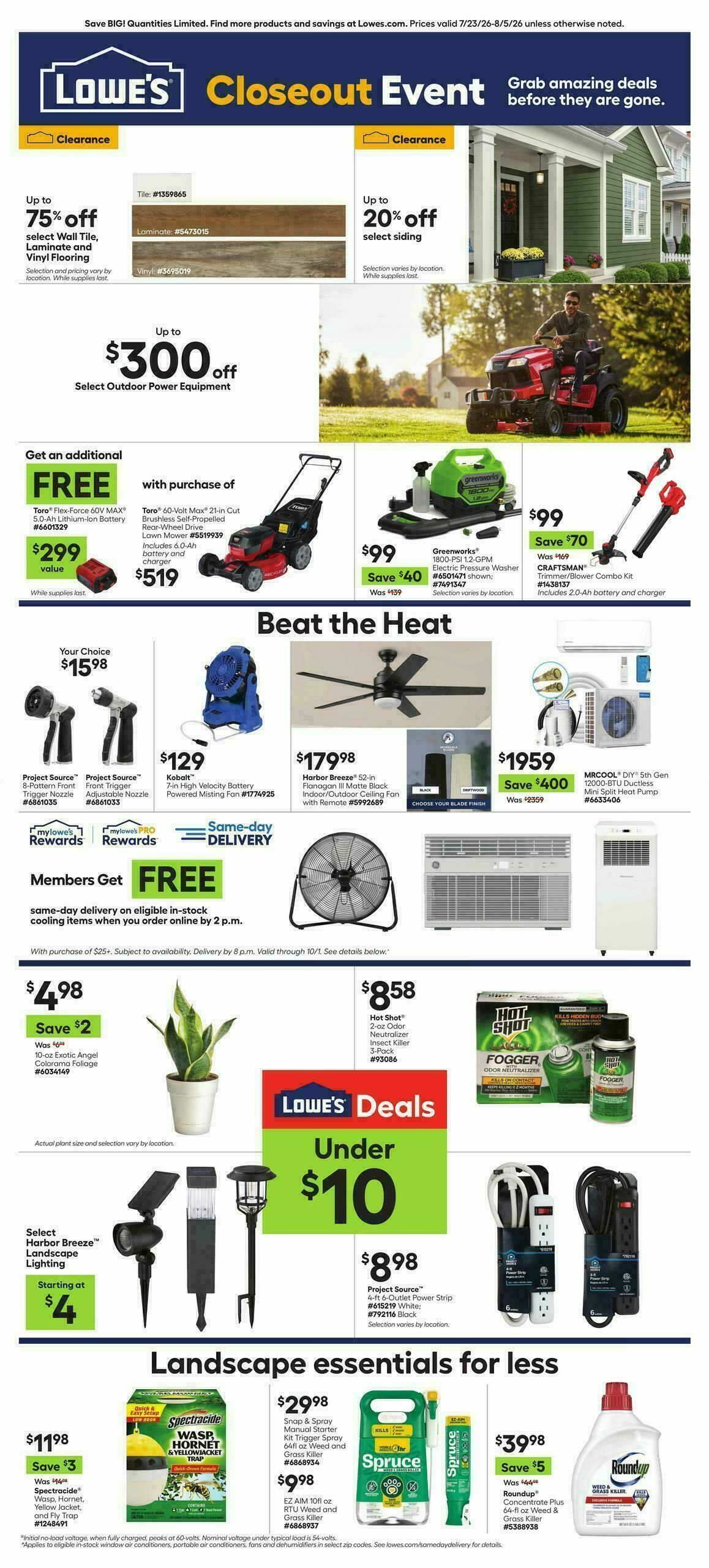 Lowe's Weekly Ad from July 23