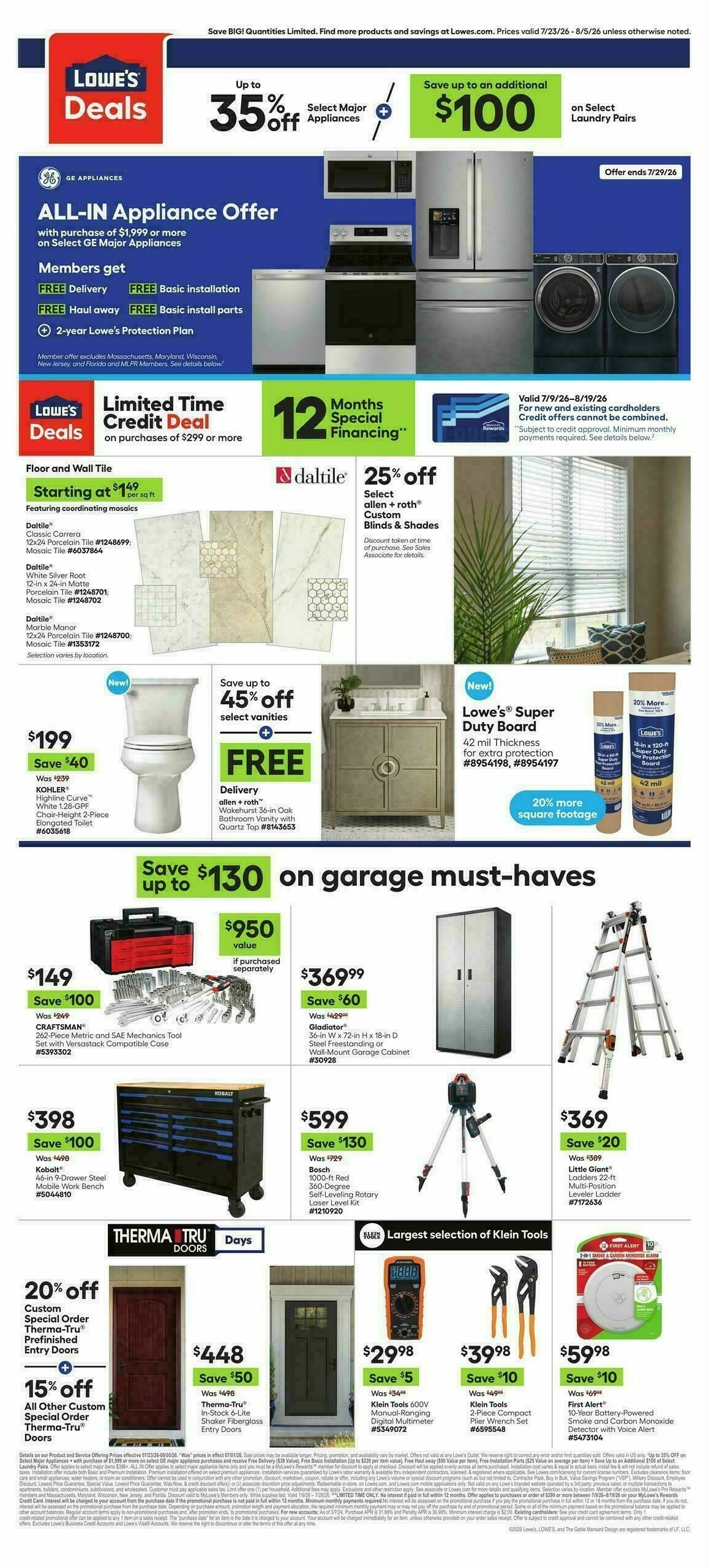 Lowe's Weekly Ad from July 23