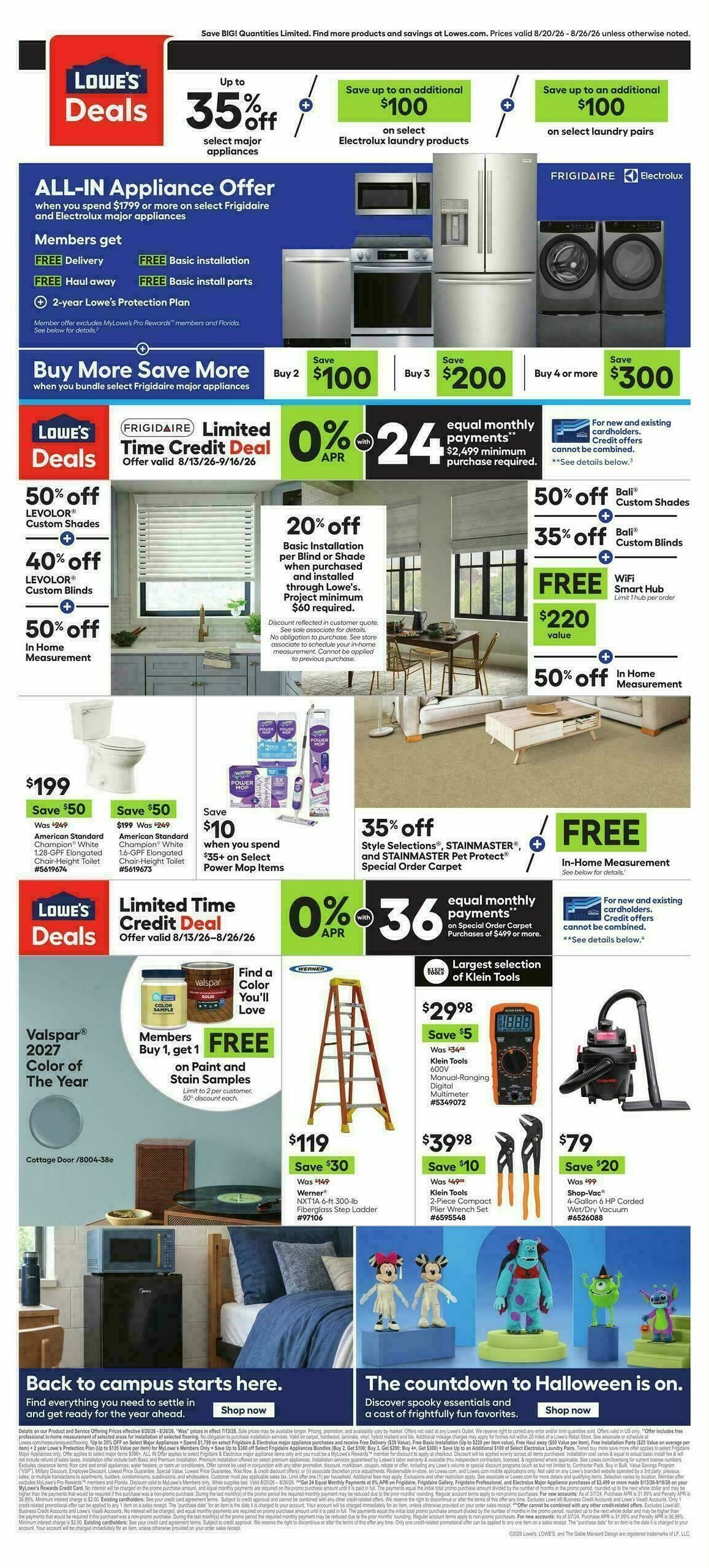 Lowe's Weekly Ad from August 20