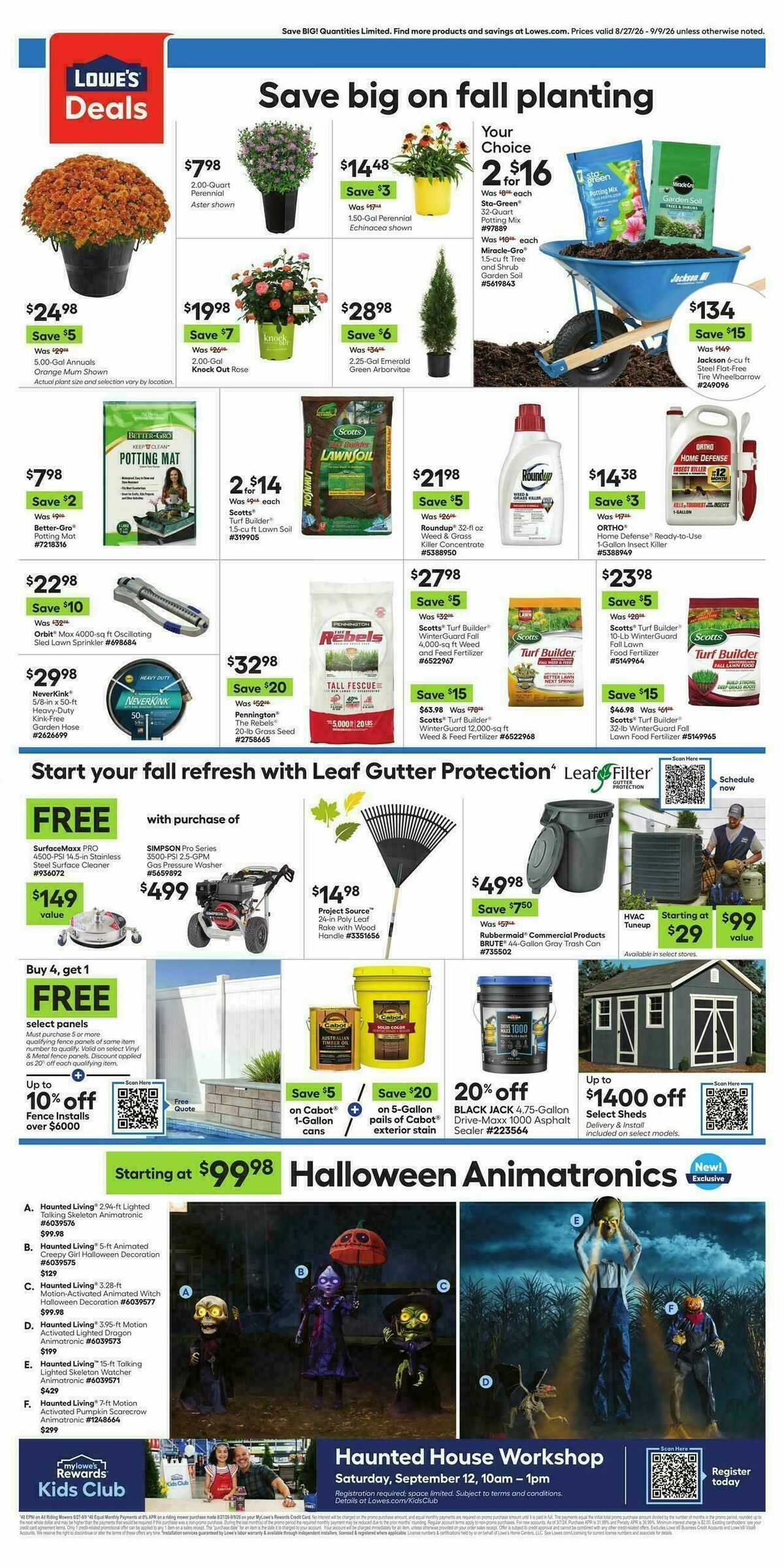 Lowe's Weekly Ad from August 27
