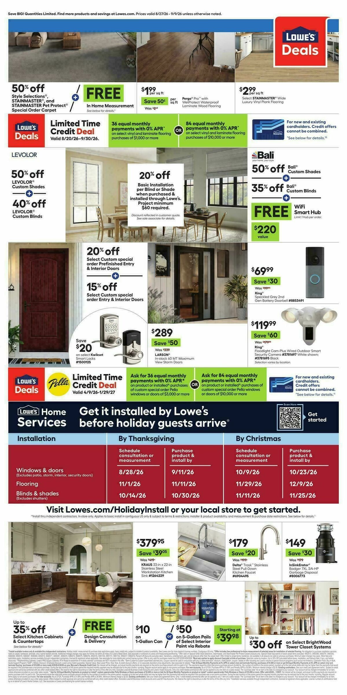 Lowe's Weekly Ad from August 27