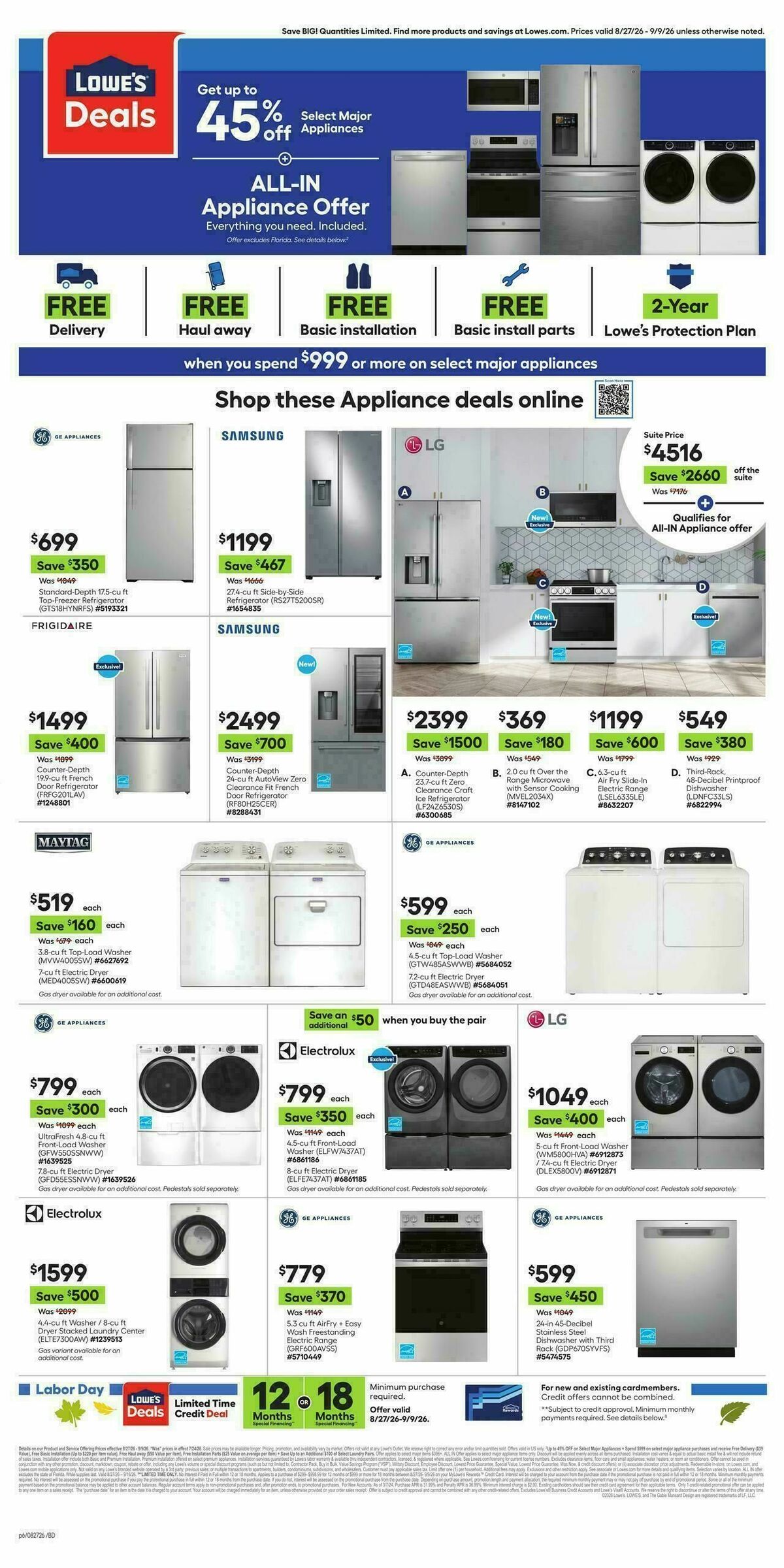Lowe's Weekly Ad from August 27