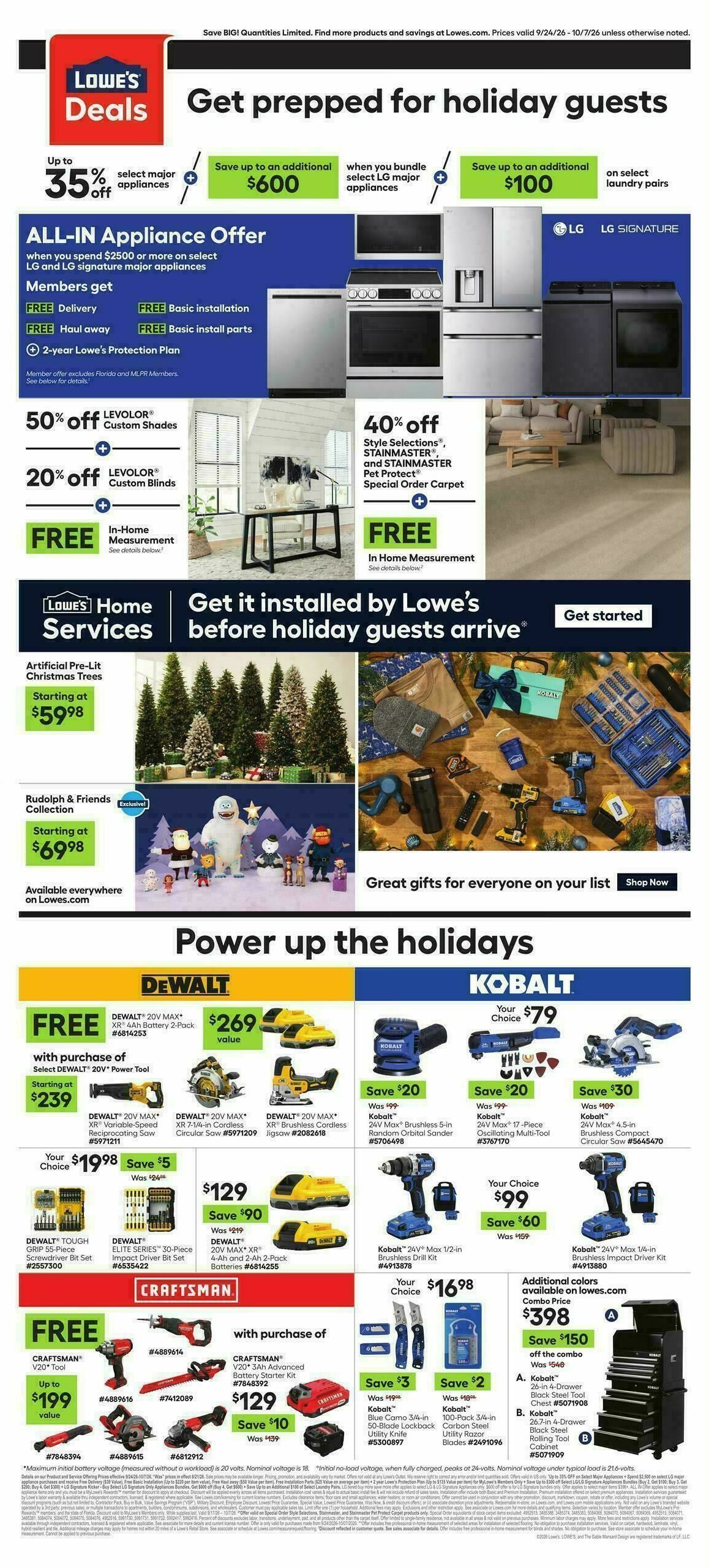 Lowe's Weekly Ad from September 24