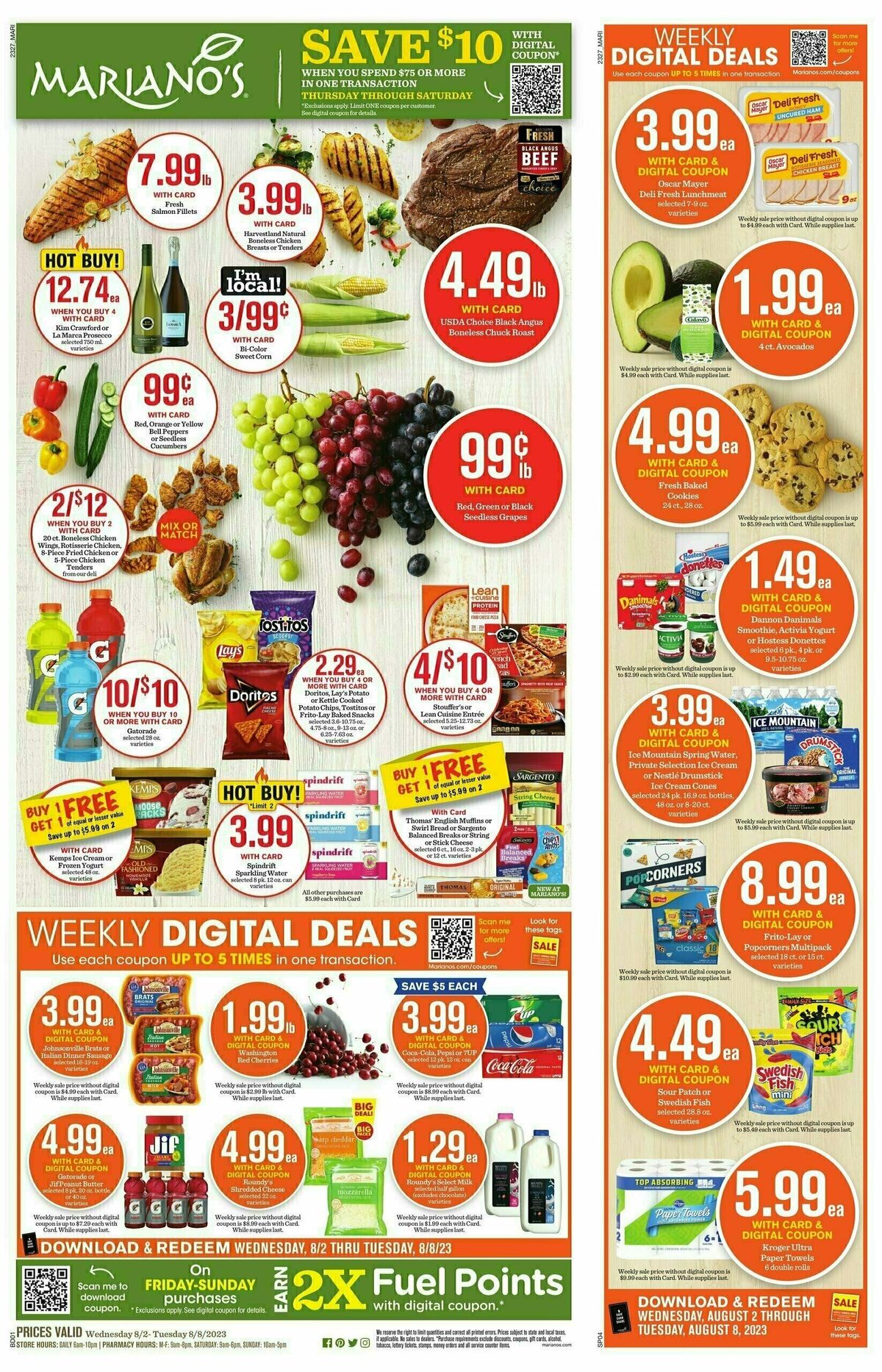 Mariano's Weekly Ad from August 2