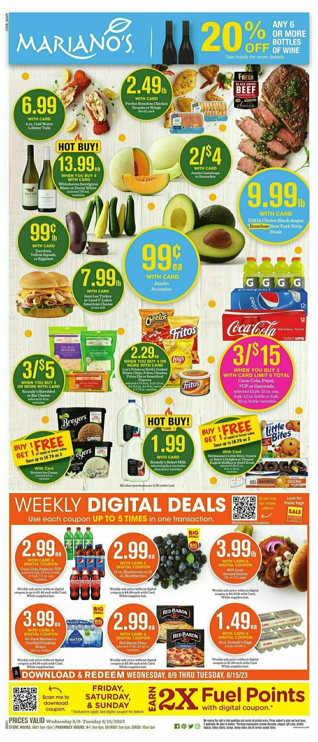 Mariano's Weekly Ad from August 9