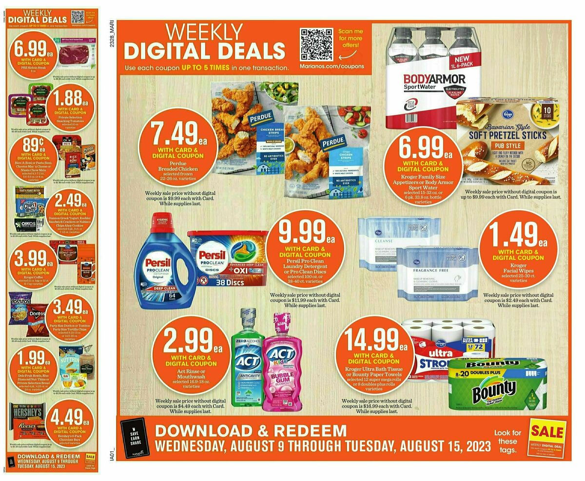 Mariano's Weekly Ad from August 9