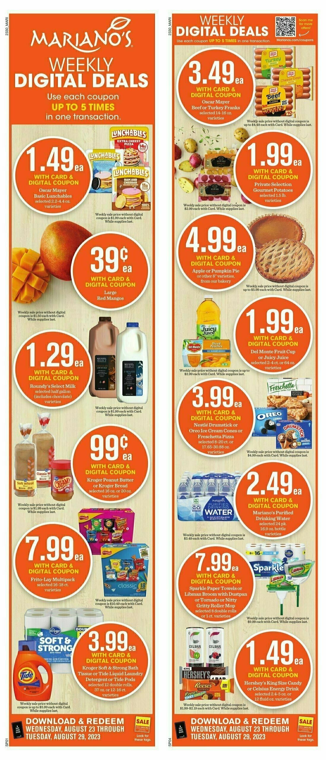 Mariano's Weekly Ad from August 23