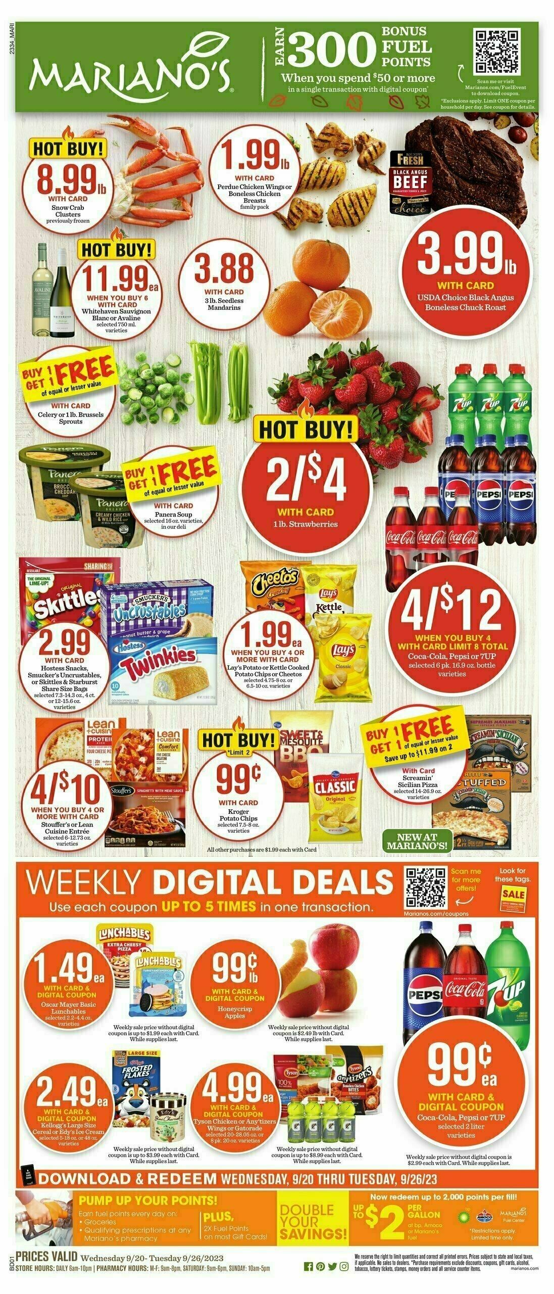 Mariano's Weekly Ad from September 20