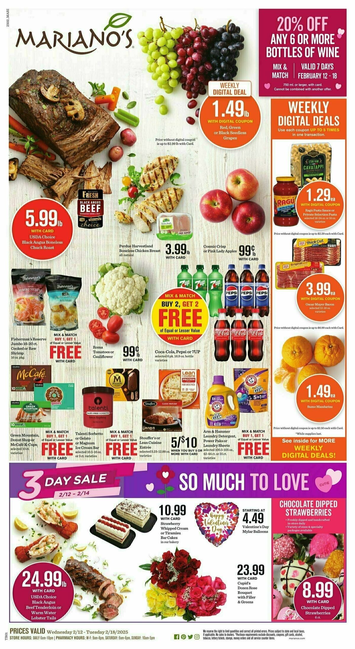 Mariano's Weekly Ad from February 12