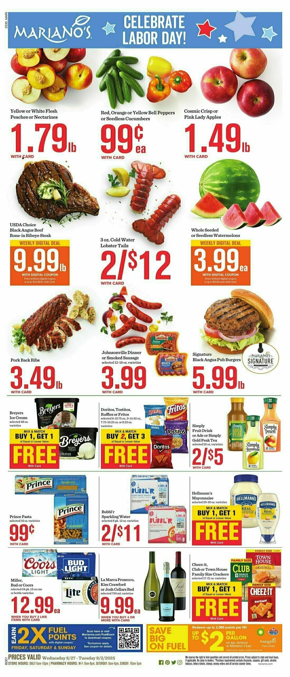 Mariano's Weekly Ad from August 27