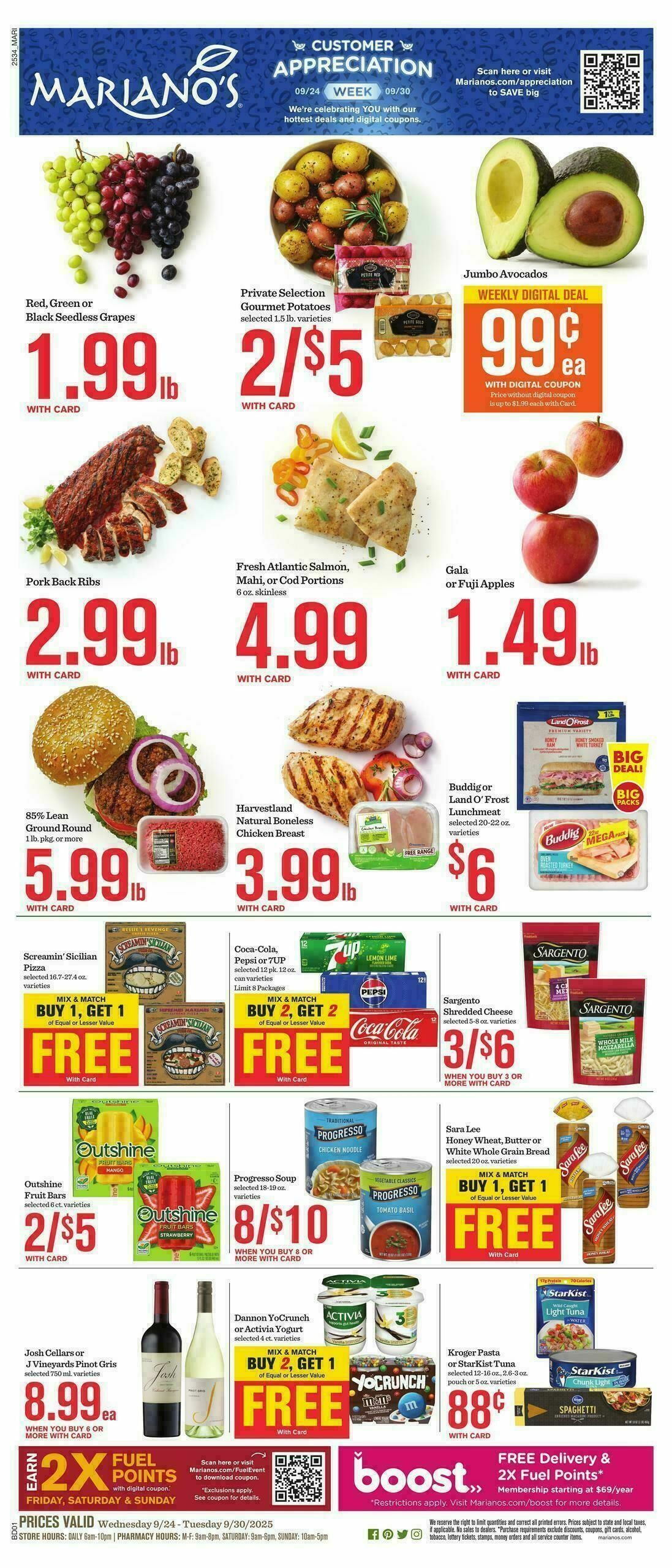 Mariano's Weekly Ad from September 24