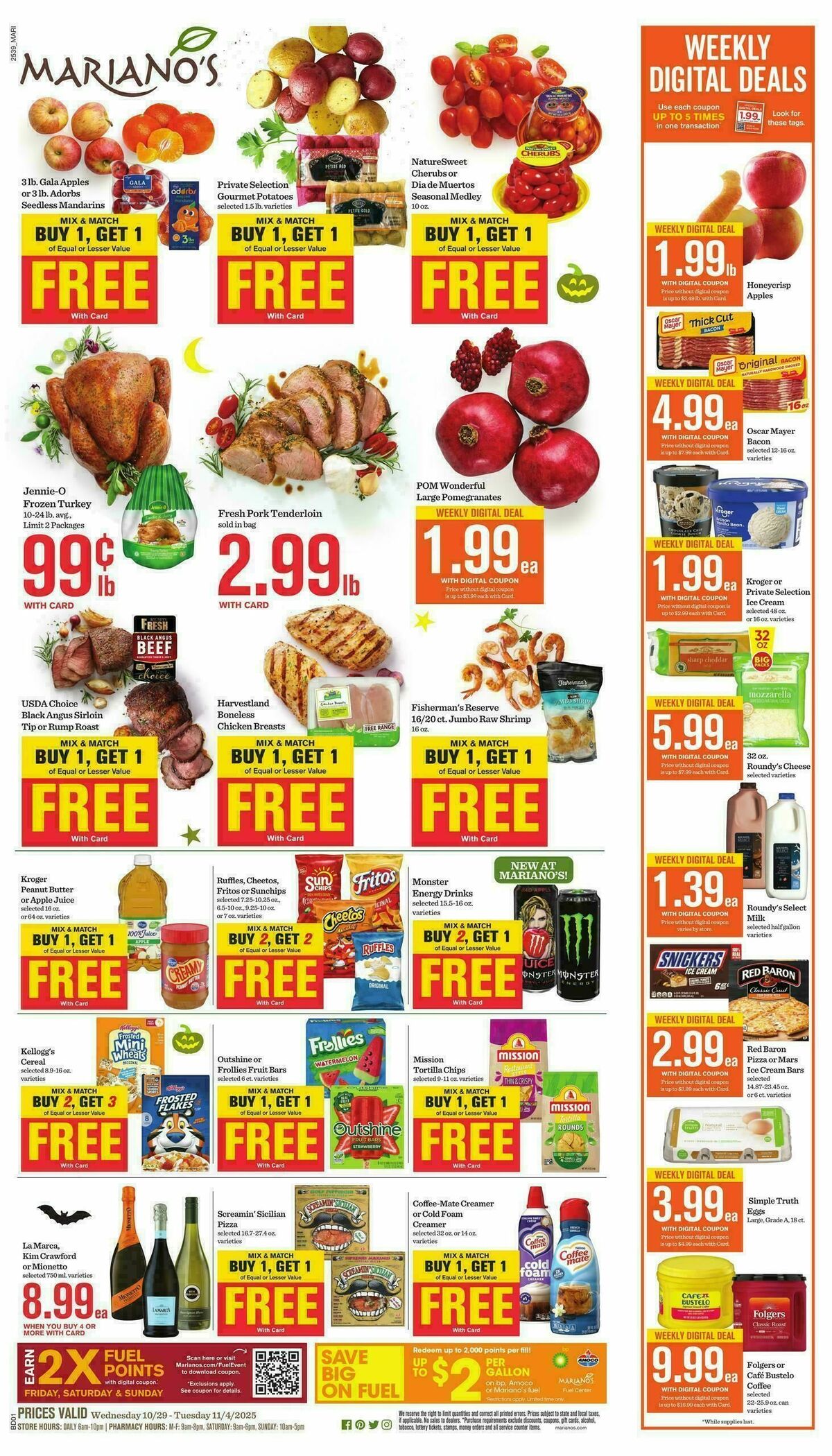 Mariano's Weekly Ad from October 29