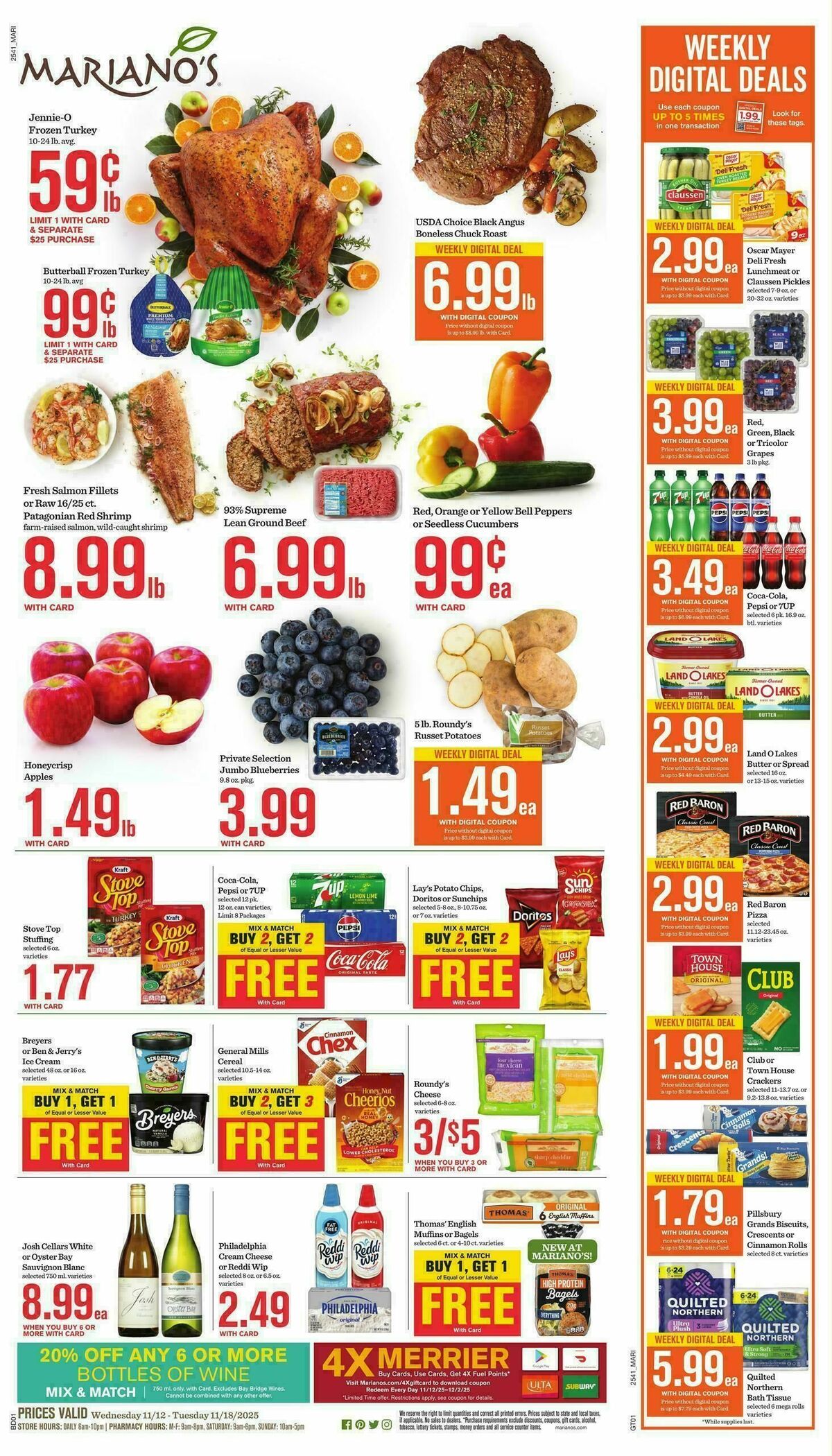 Mariano's Weekly Ad from November 12