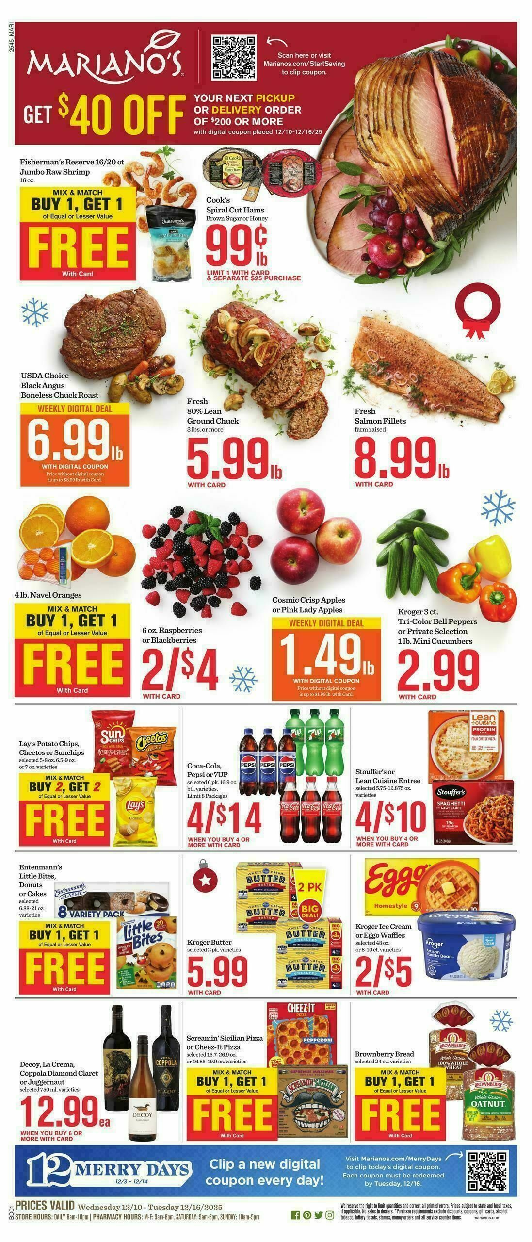 Mariano's Weekly Ad from December 10