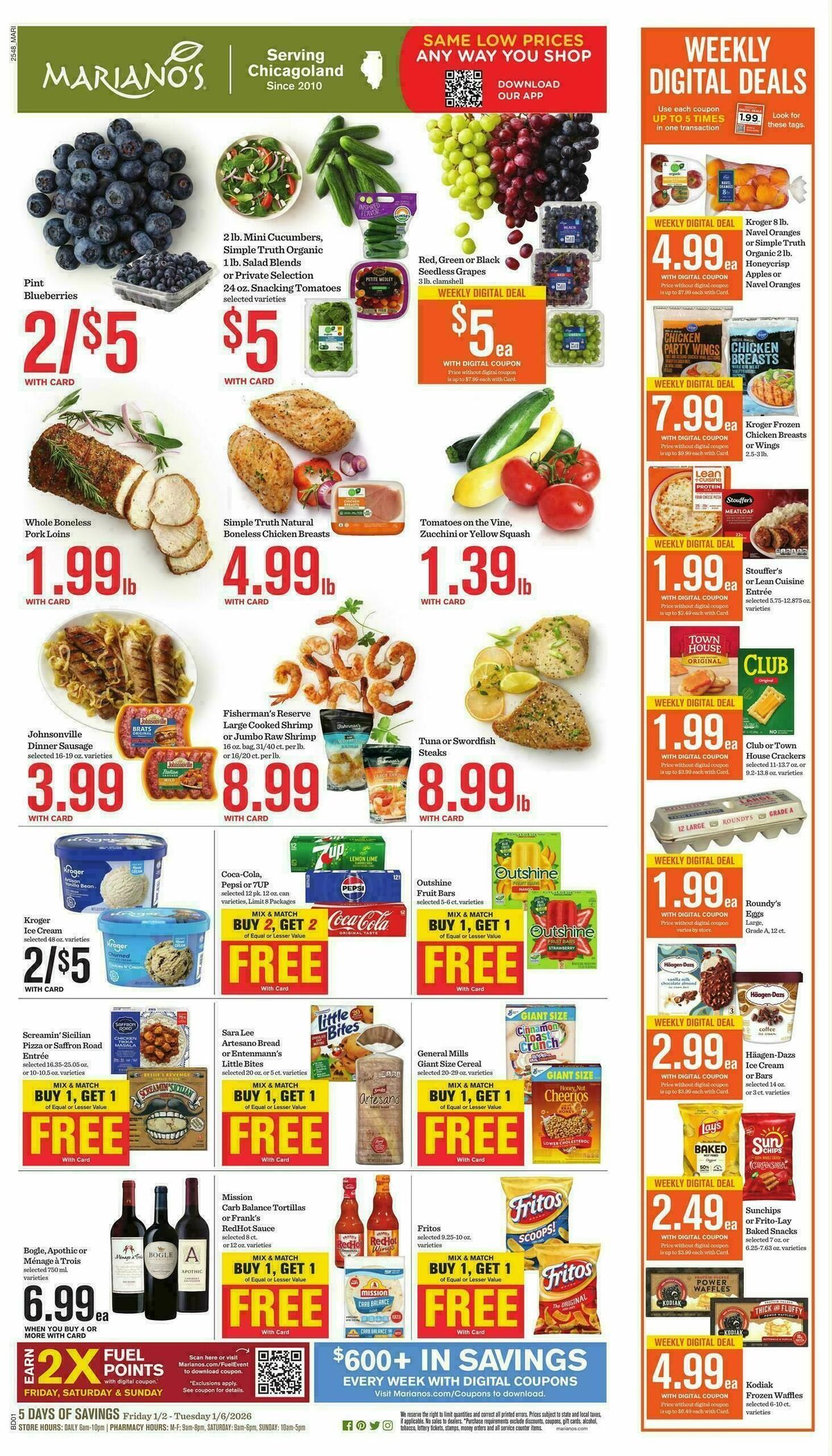Mariano's Weekly Ad from January 2