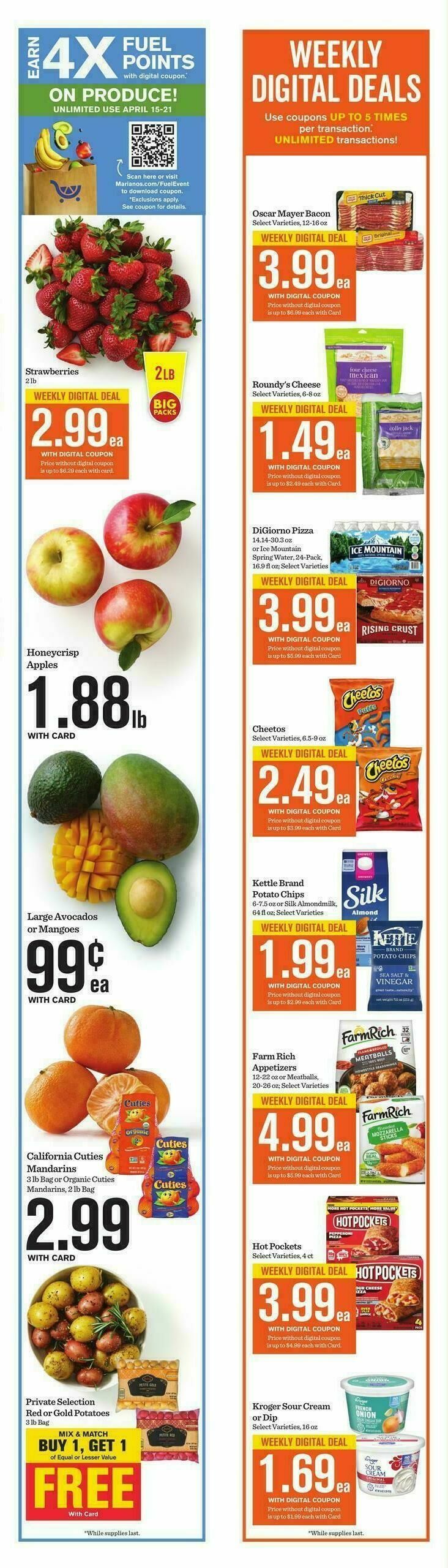 Mariano's Weekly Ad from April 15