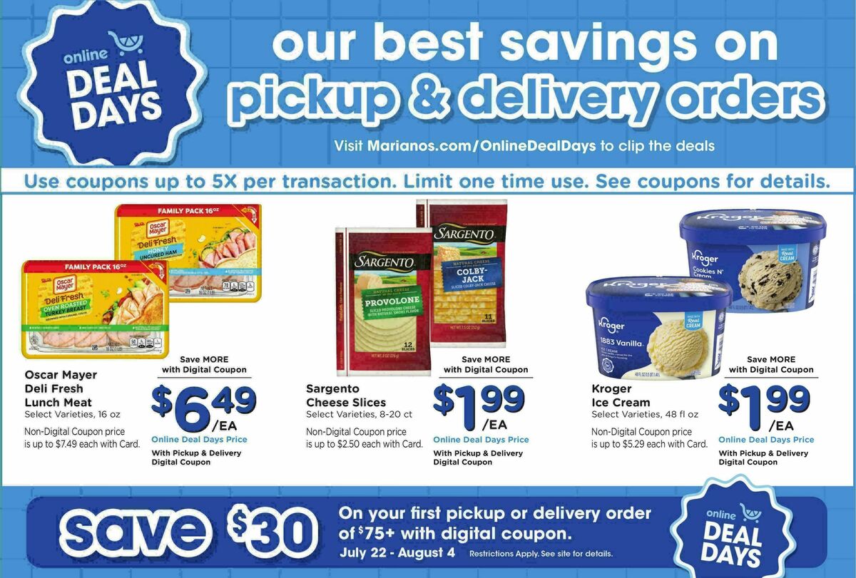 Mariano's Weekly Ad from July 29