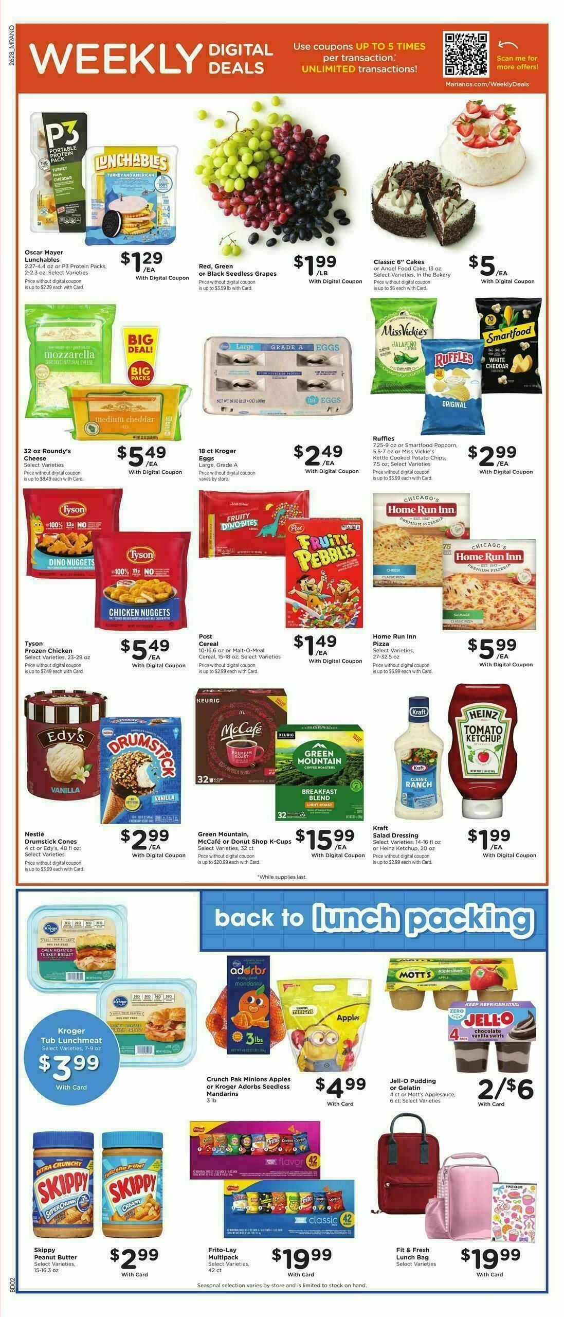 Mariano's Weekly Ad from August 12