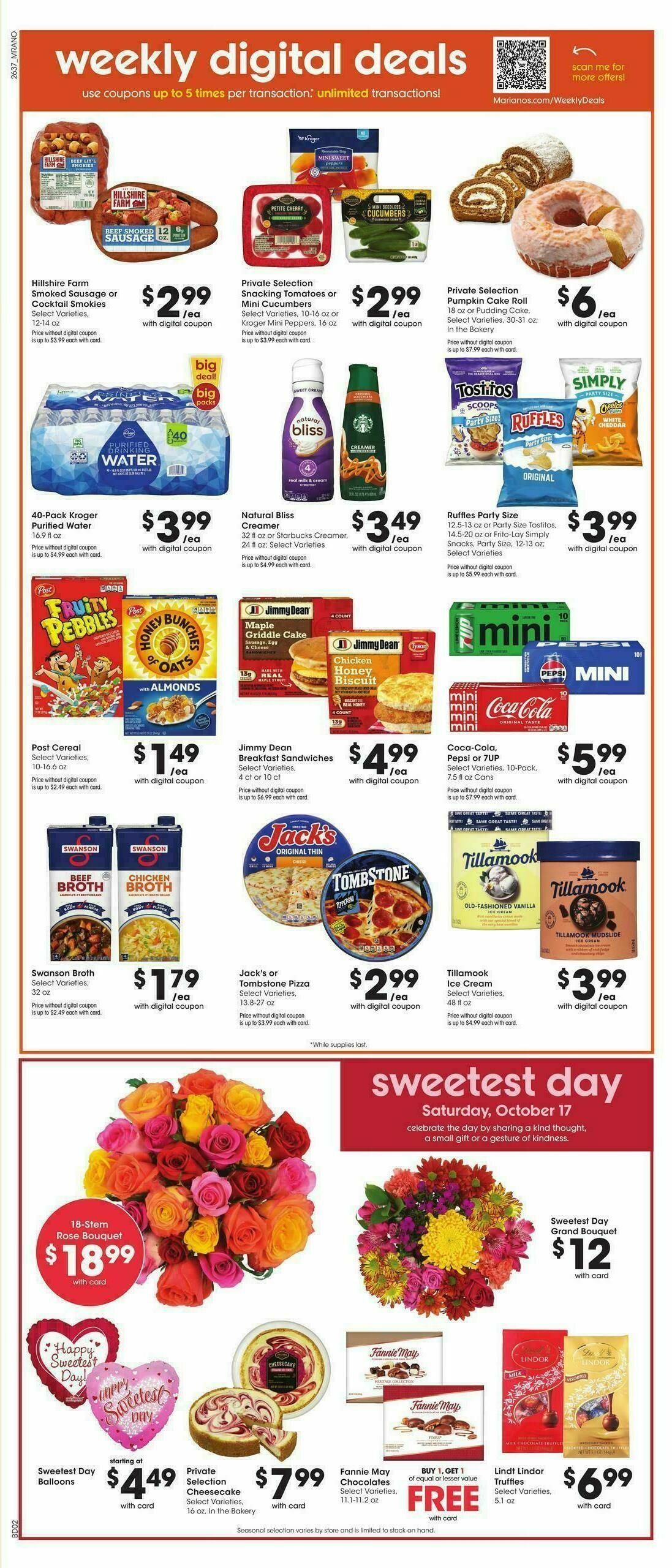 Mariano's Weekly Ad from October 14