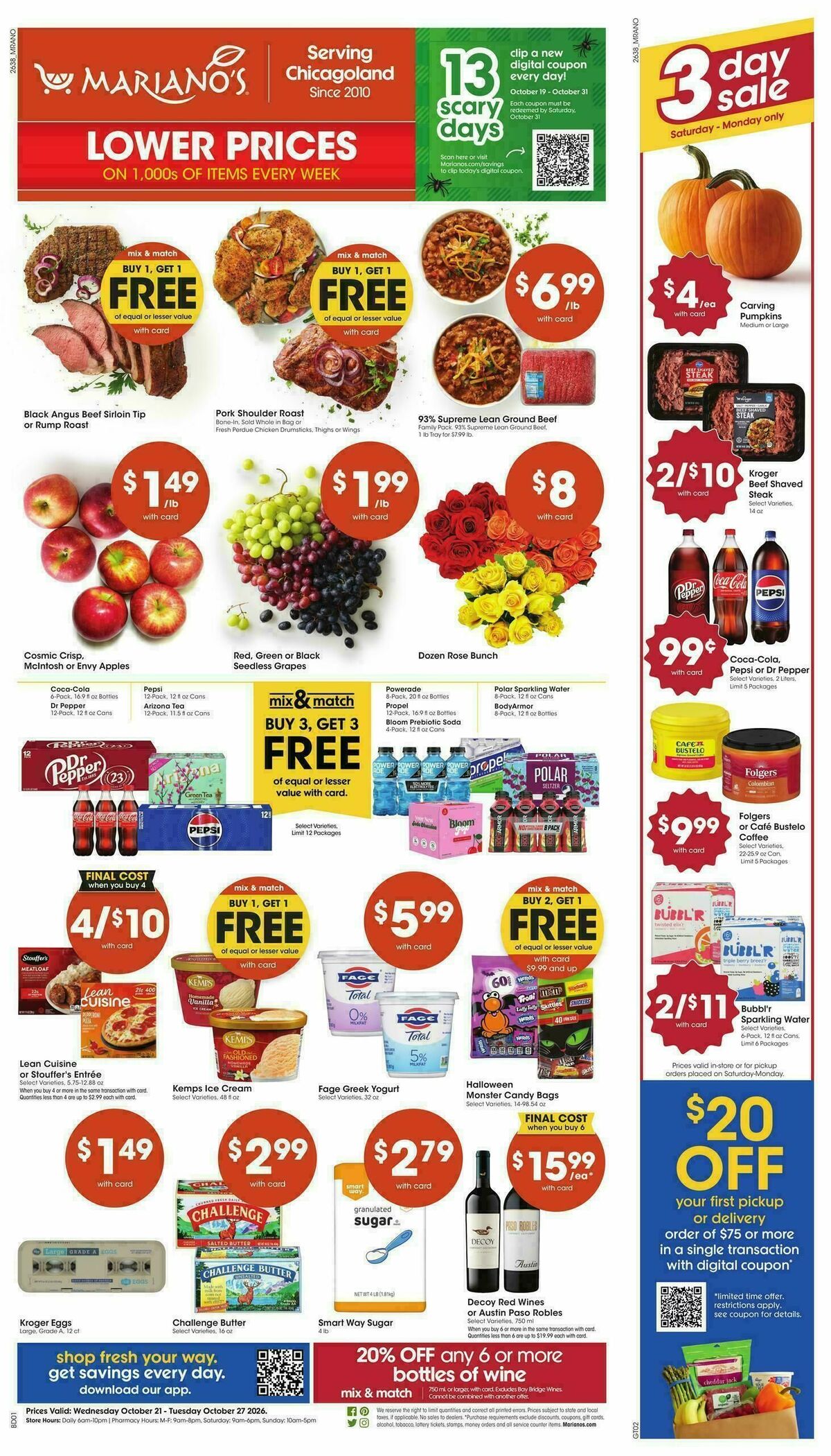 Mariano's Weekly Ad from October 21