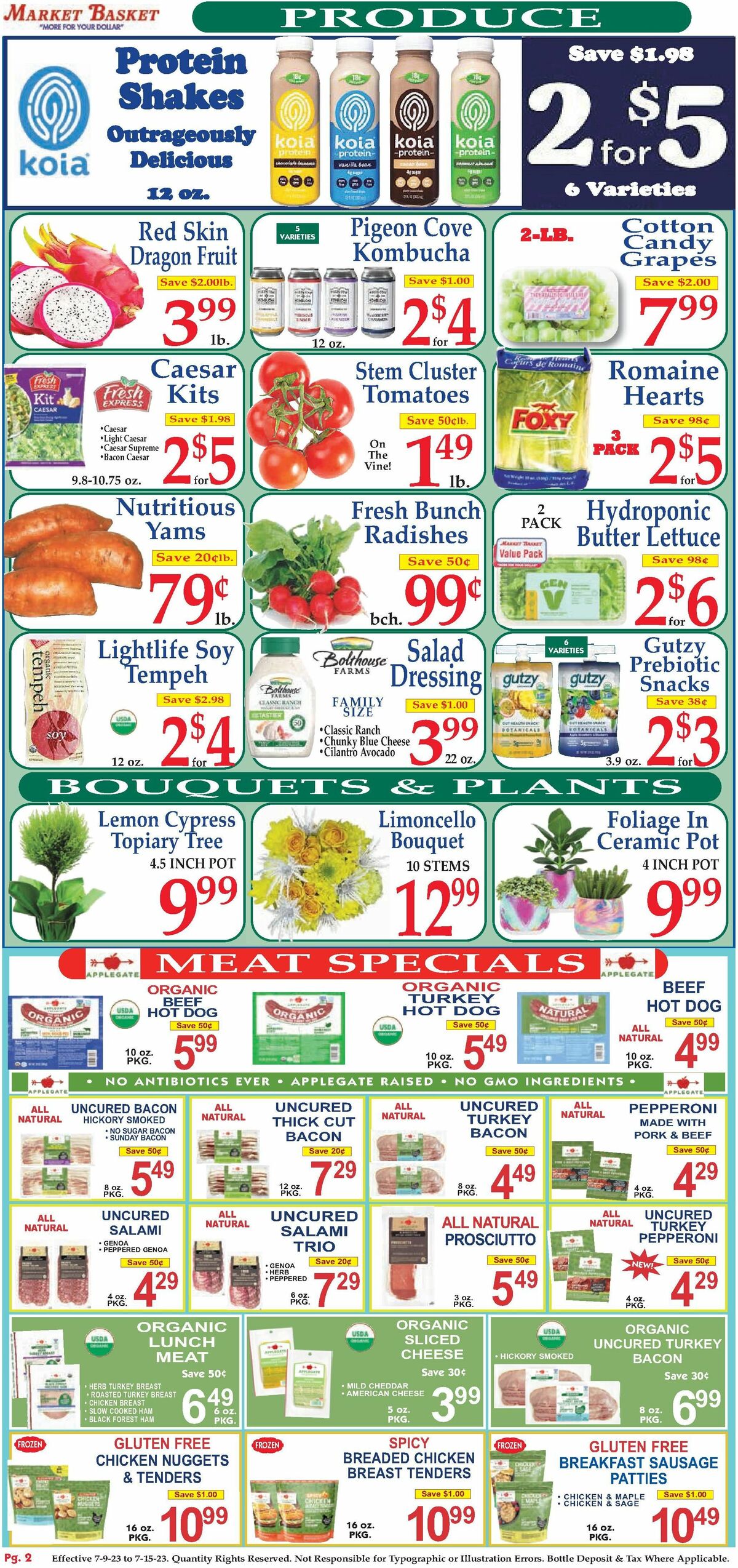 Market Basket Weekly Ad from July 9
