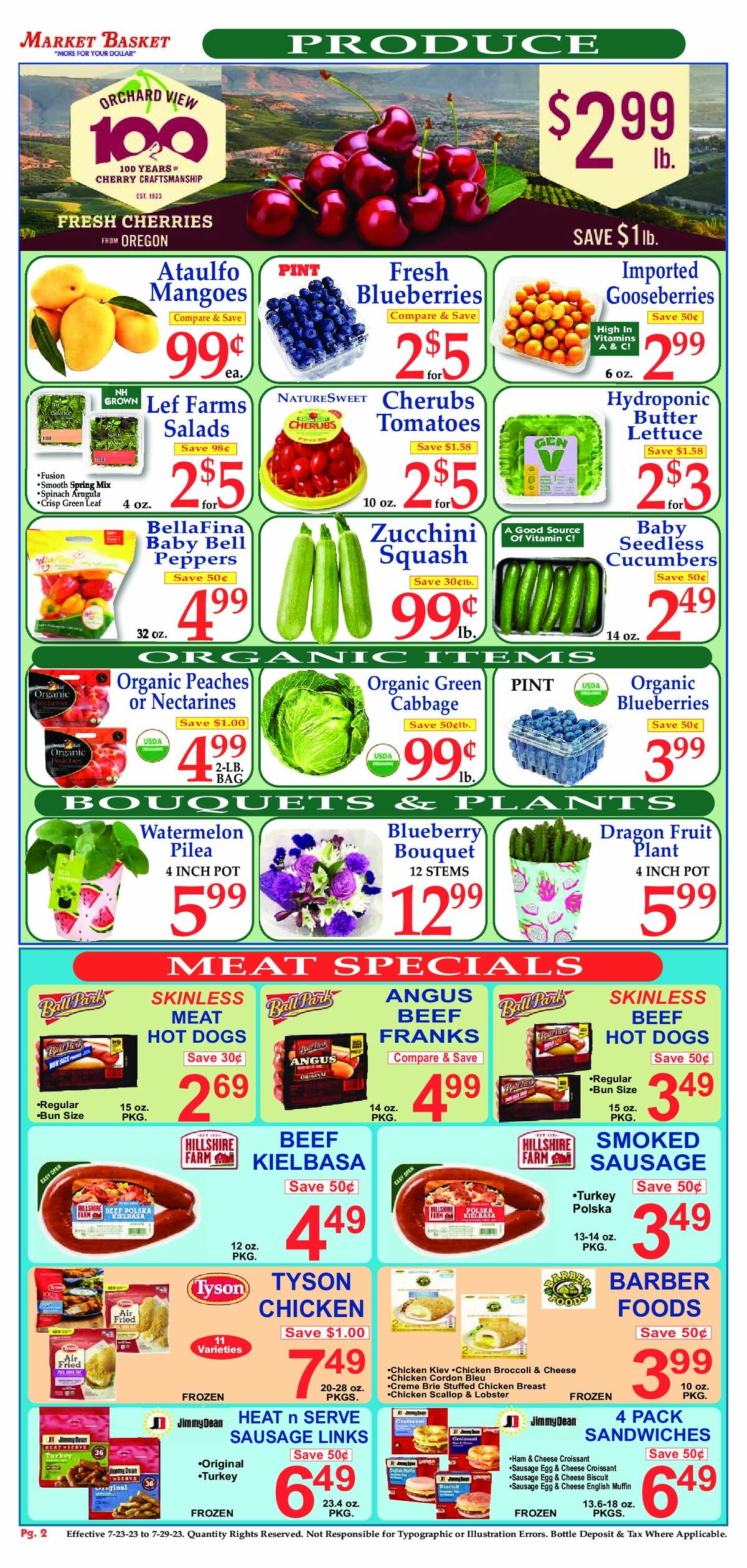 Market Basket Weekly Ad from July 23
