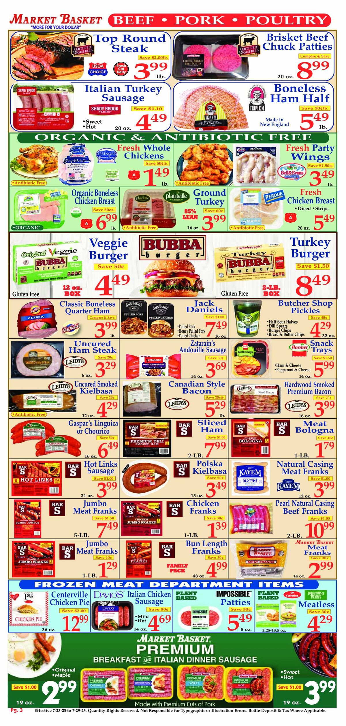 Market Basket Weekly Ad from July 23