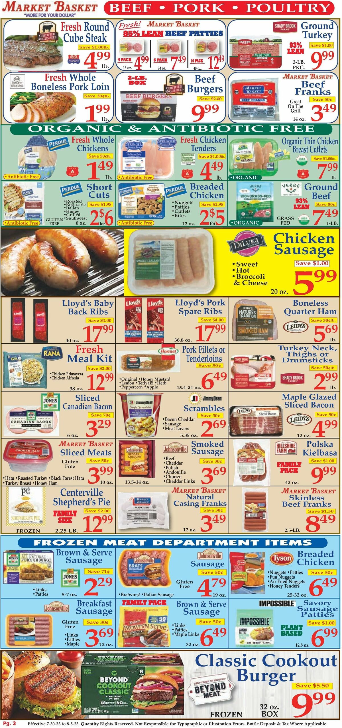 Market Basket Weekly Ad from July 30