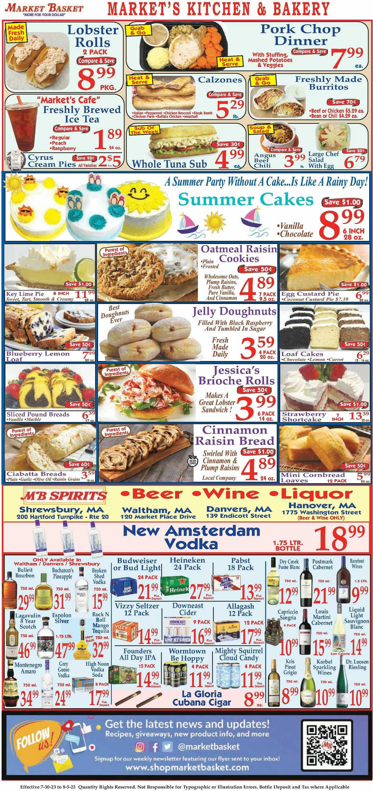 Market Basket Weekly Ad from July 30
