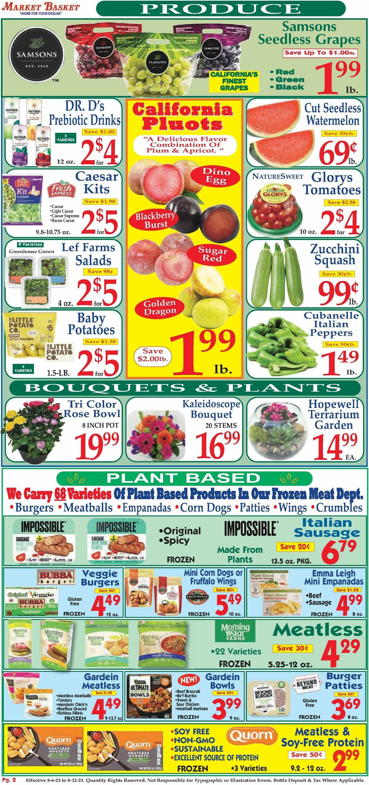 Market Basket Weekly Ad from August 6