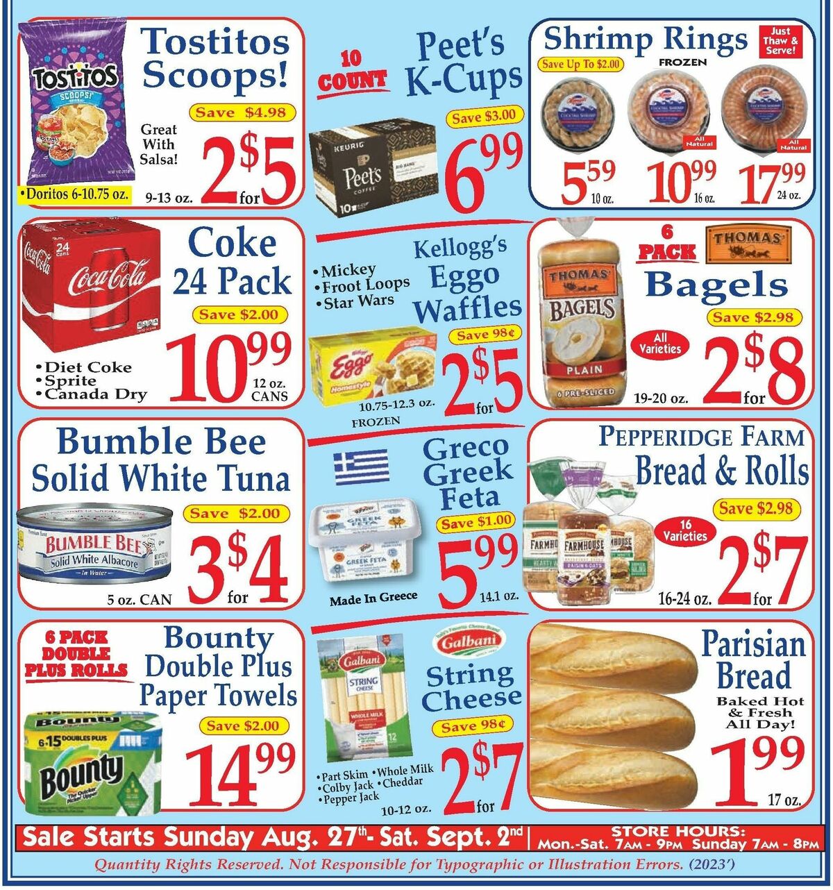Market Basket Weekly Ad from August 27