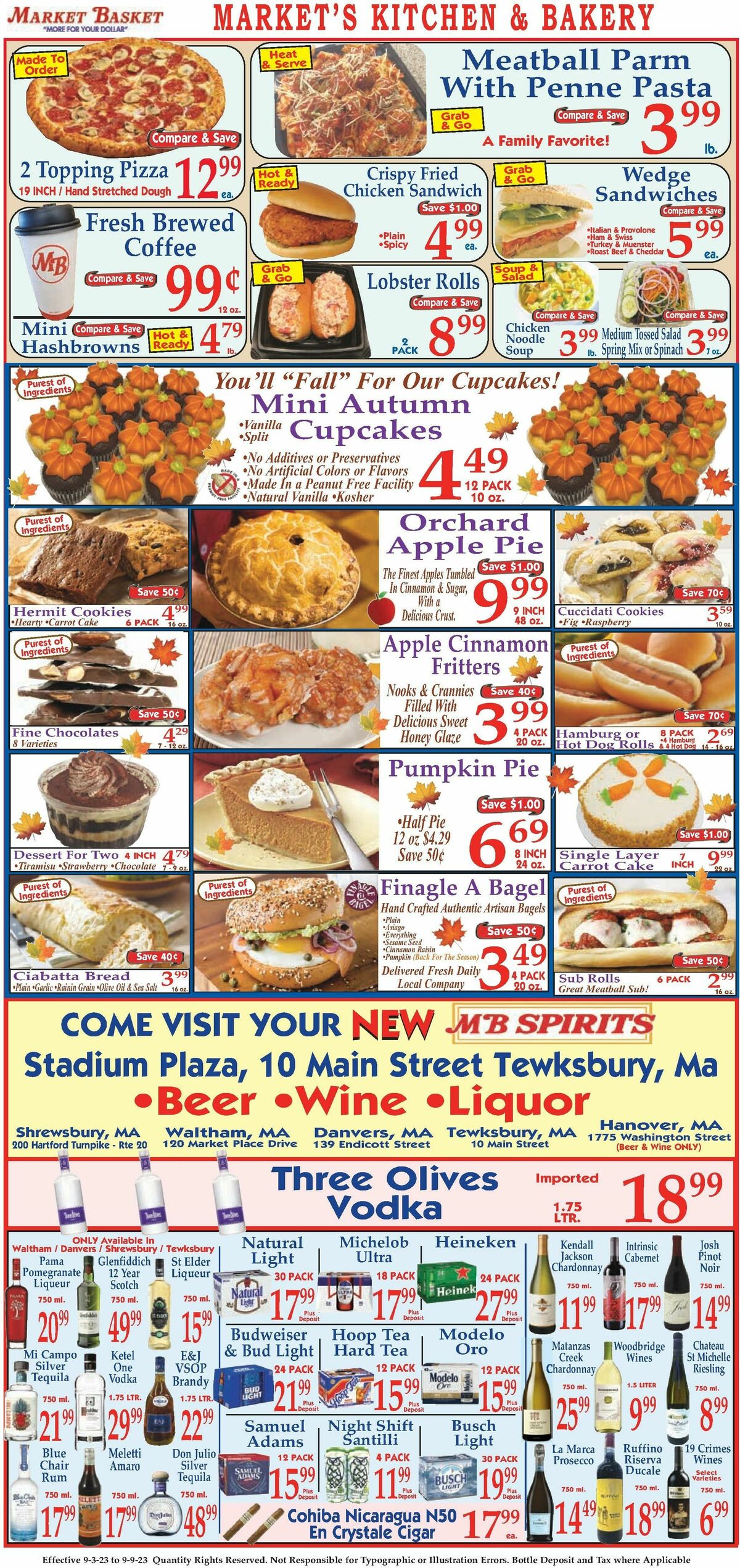 Market Basket Weekly Ad from September 3