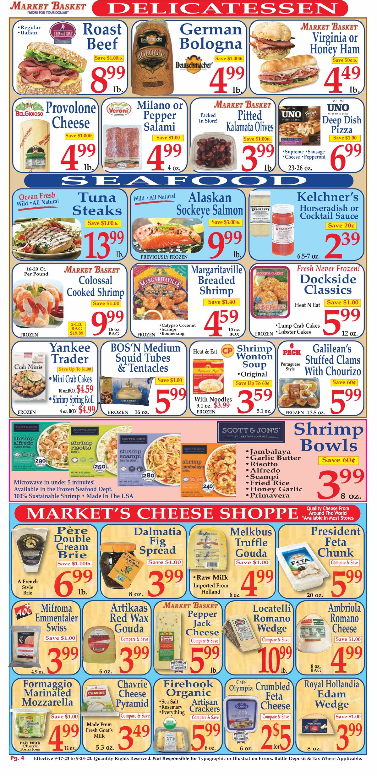 Market Basket Weekly Ad from September 17