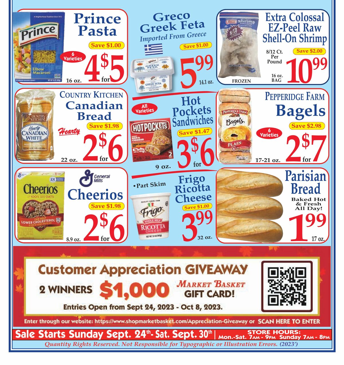 Market Basket Weekly Ad from September 24