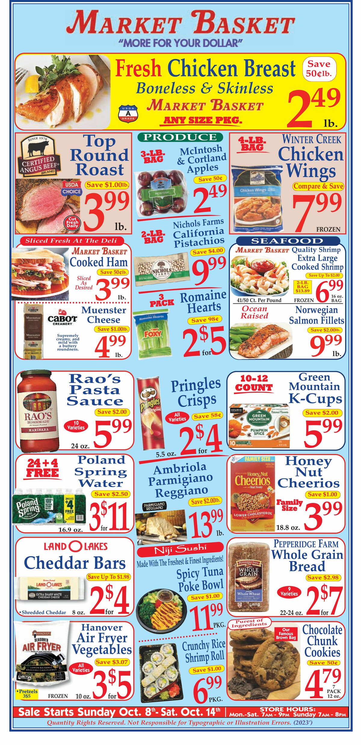 Market Basket Weekly Ad from October 8