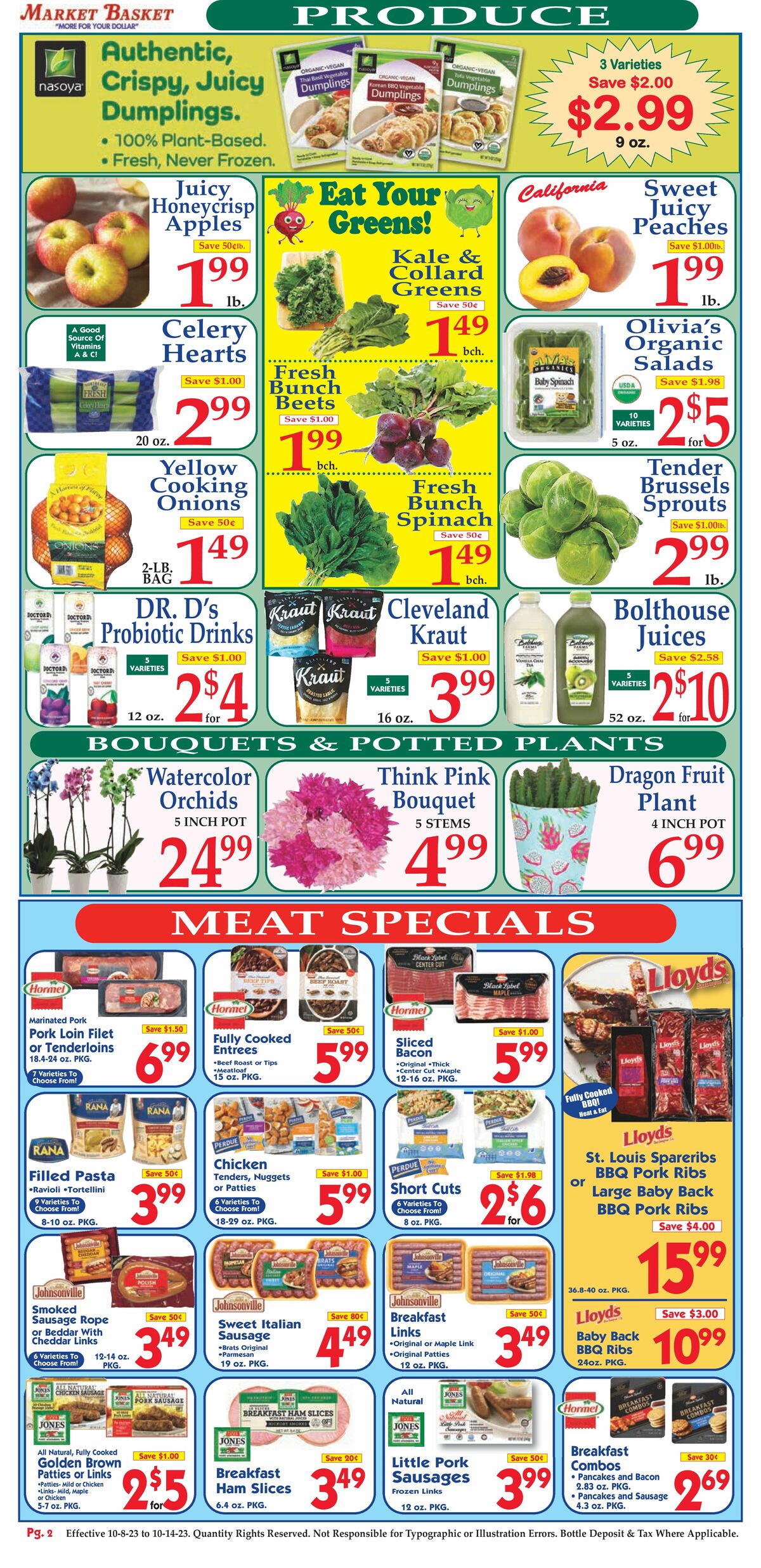 Market Basket Weekly Ad from October 8