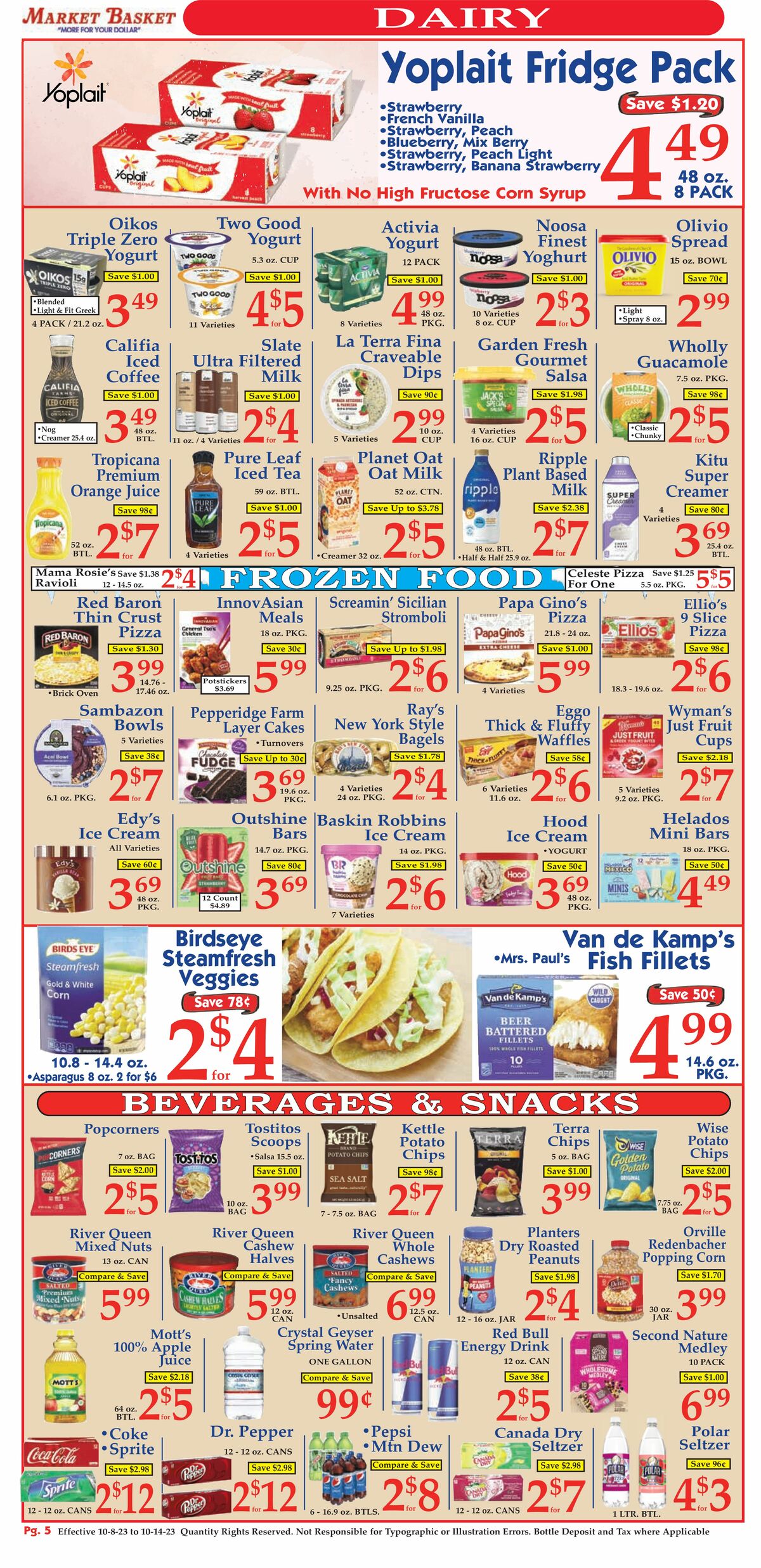 Market Basket Weekly Ad from October 8