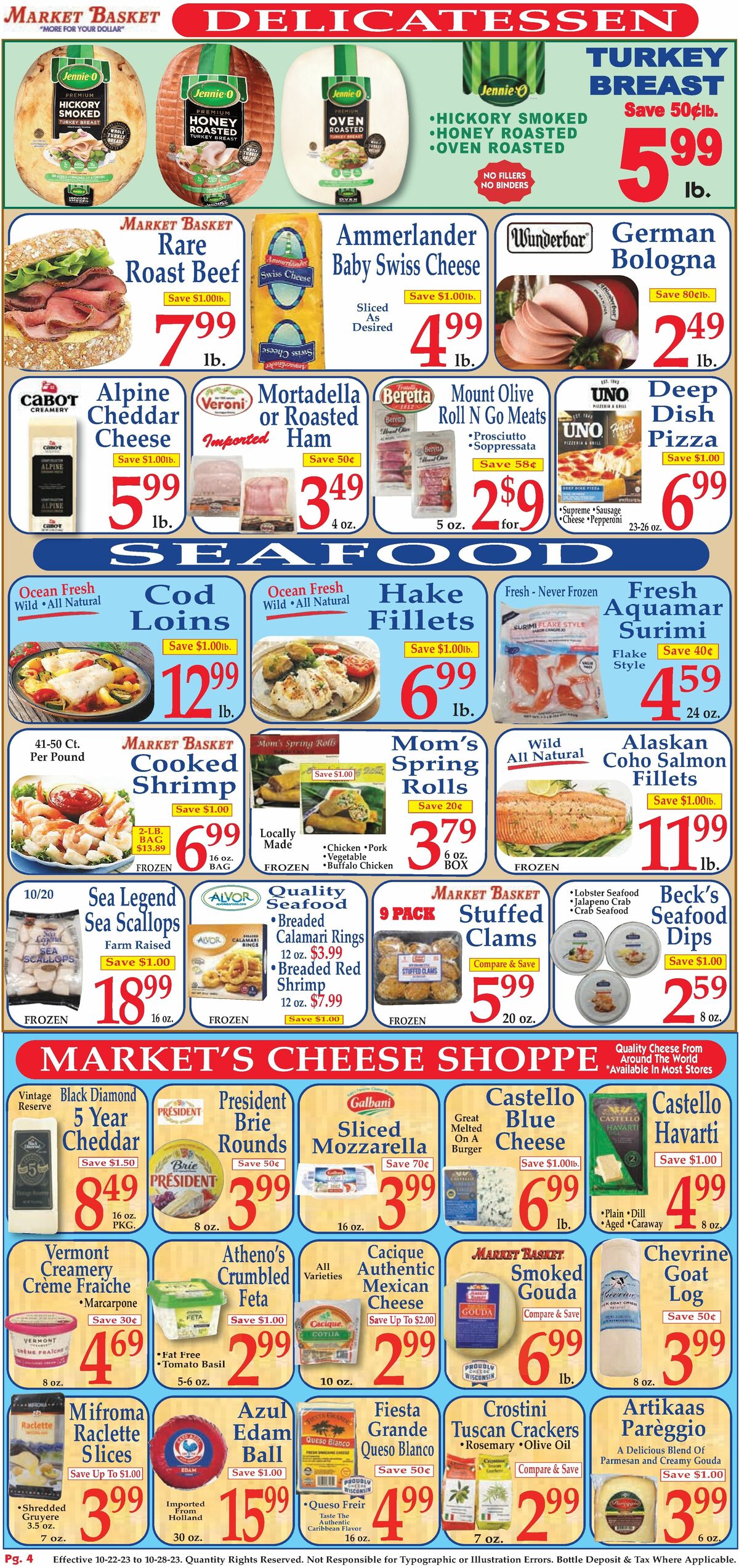 Market Basket Weekly Ad from October 22