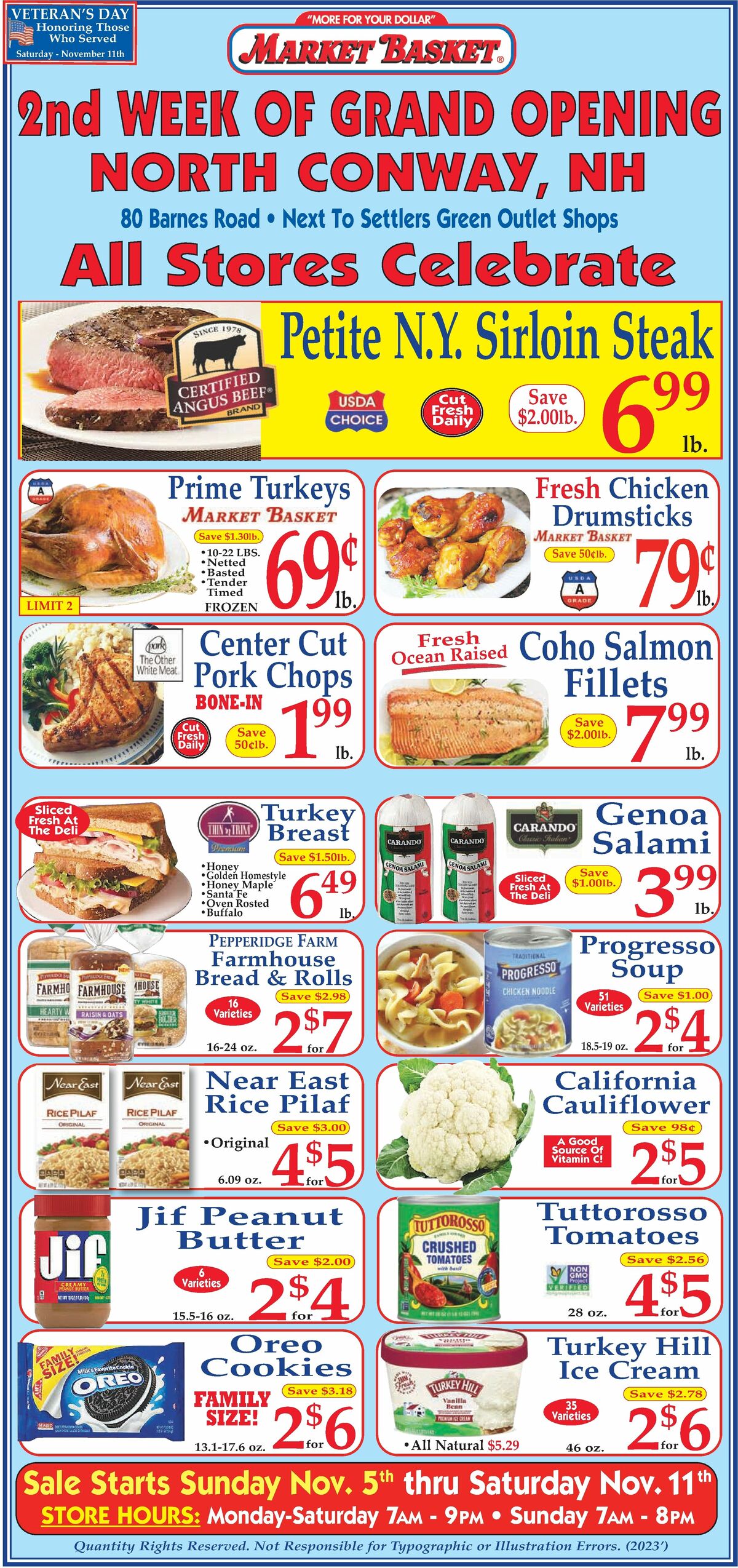 Market Basket Weekly Ad from November 5