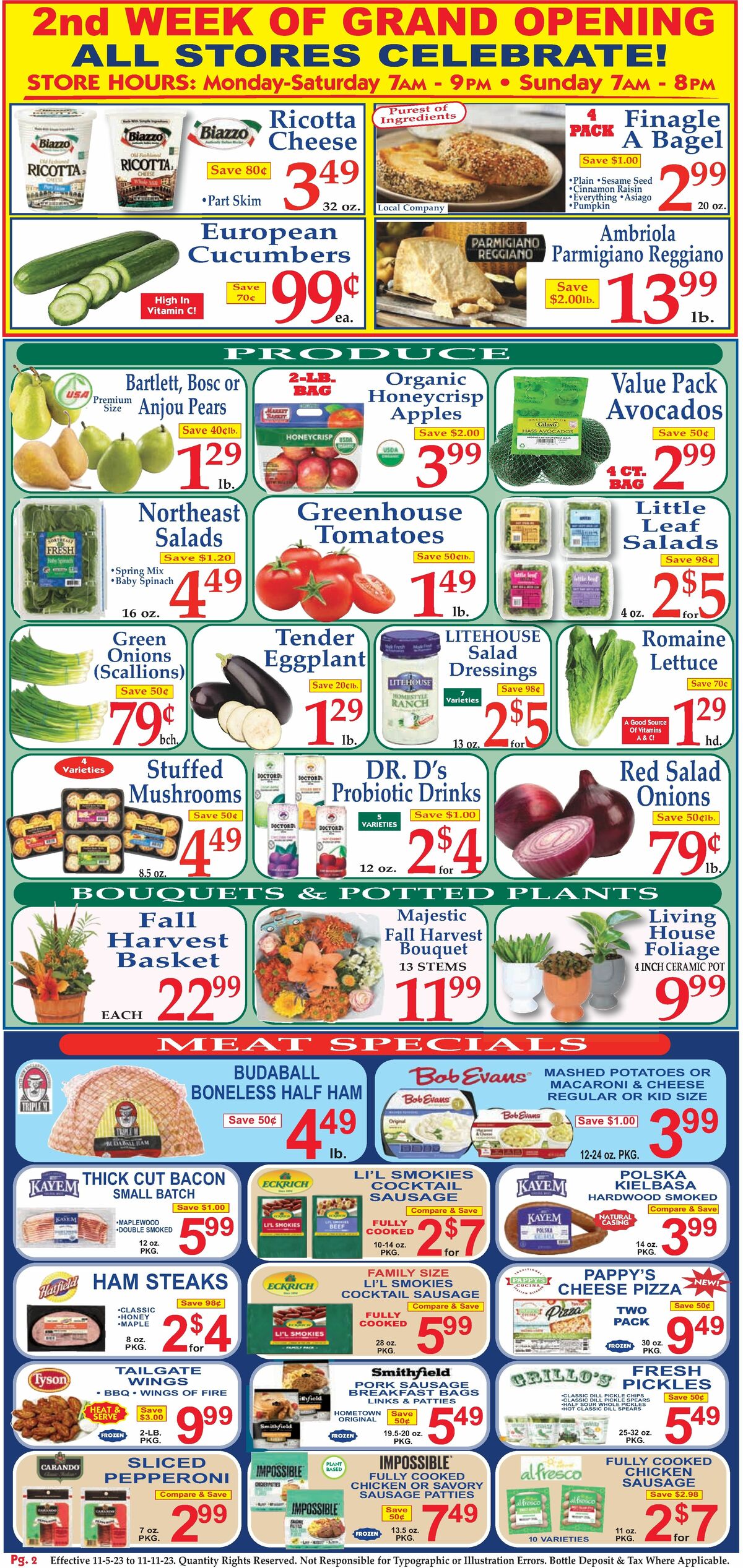 Market Basket Weekly Ad from November 5