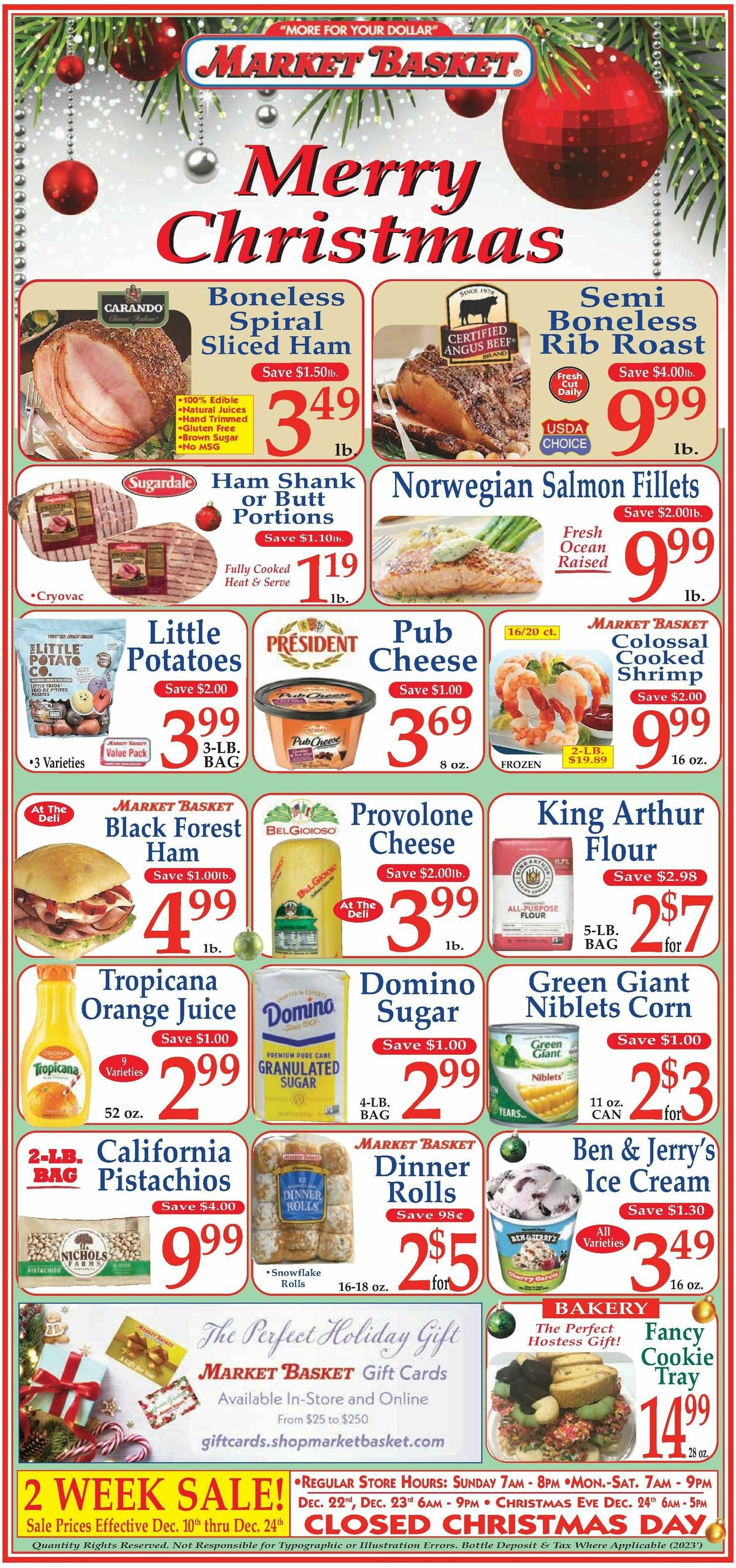 Market Basket Weekly Ad from December 10