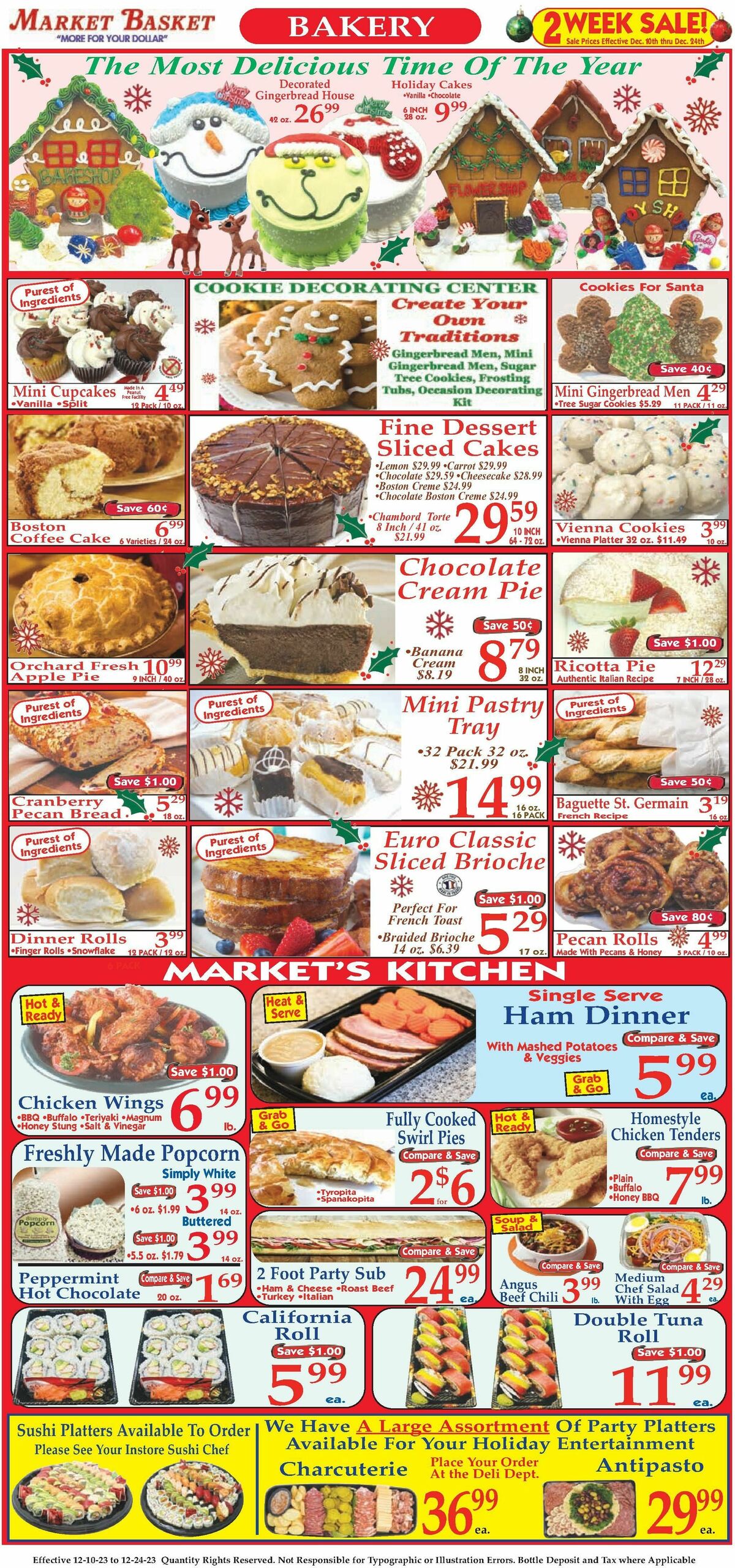 Market Basket Weekly Ad from December 10