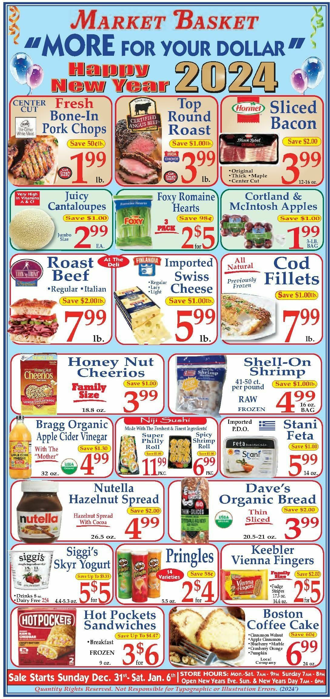 Market Basket Weekly Ad from December 31