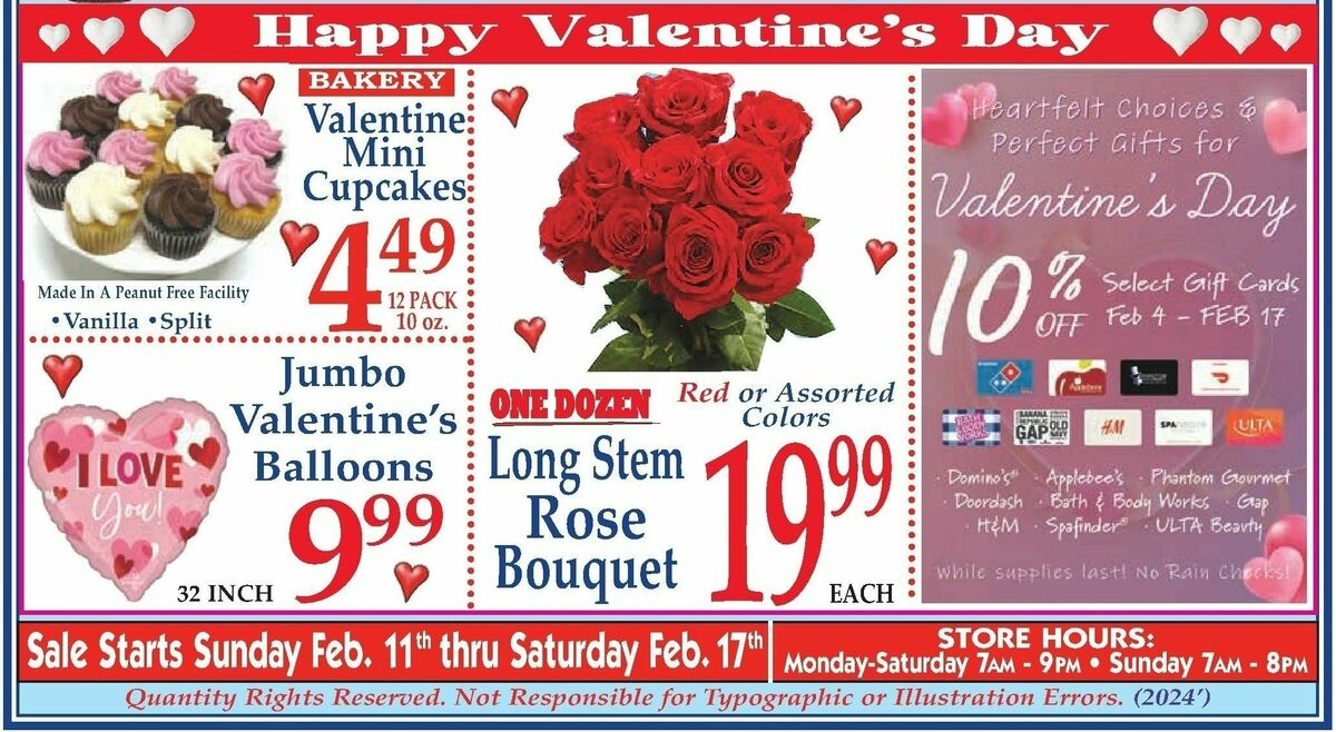 Market Basket Valentine's Day Weekly Ad from February 4
