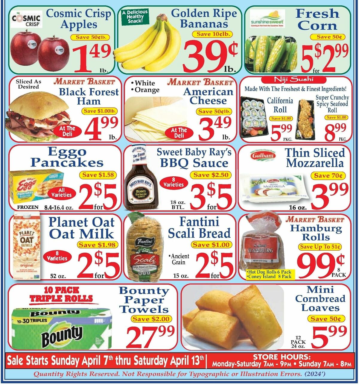 Market Basket Weekly Ad from April 7