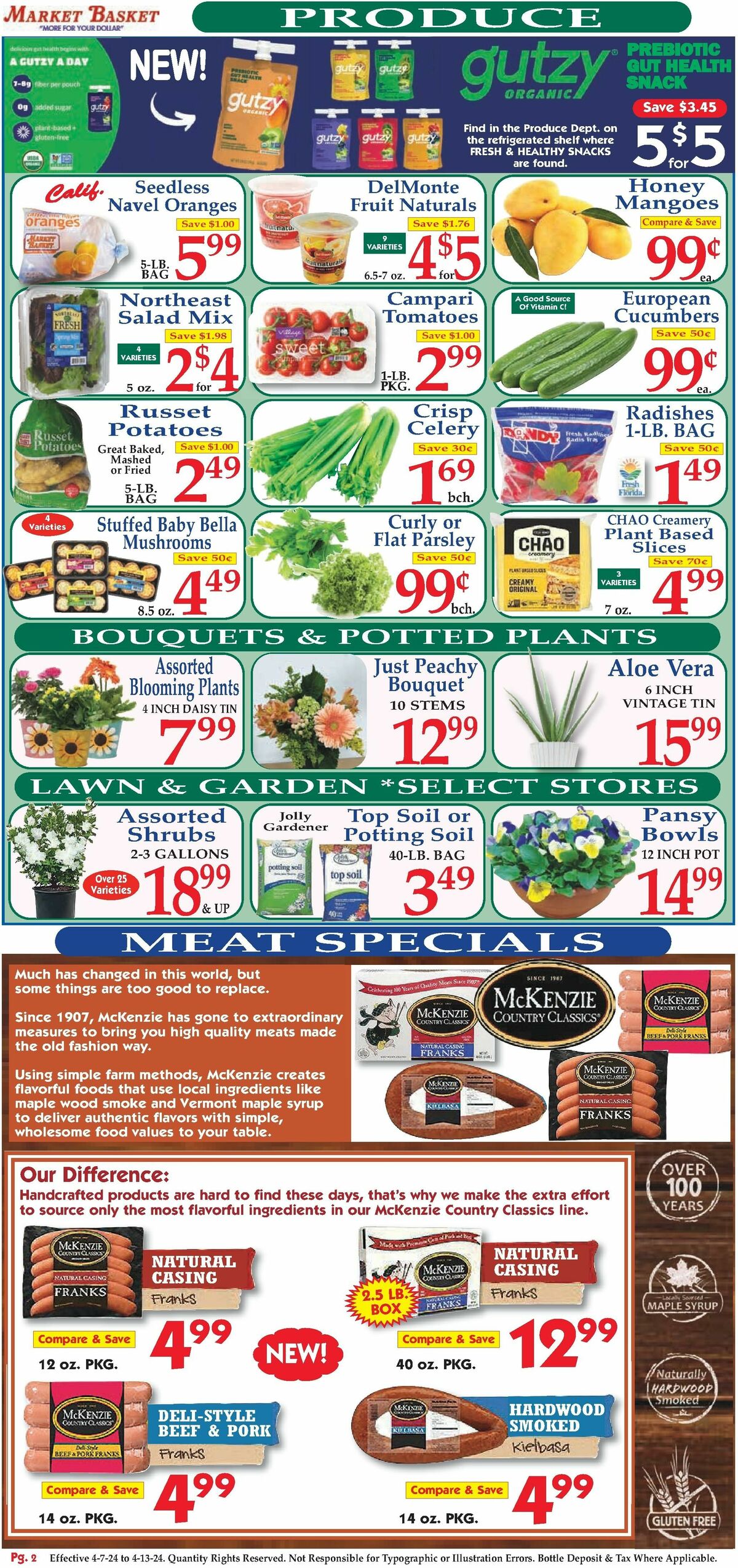Market Basket Weekly Ad from April 7