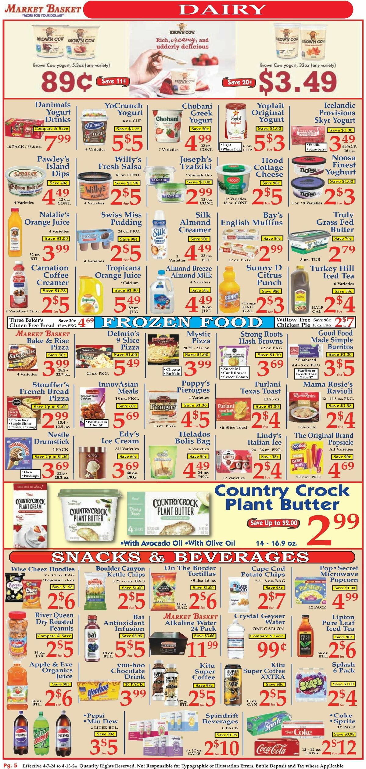 Market Basket Weekly Ad from April 7