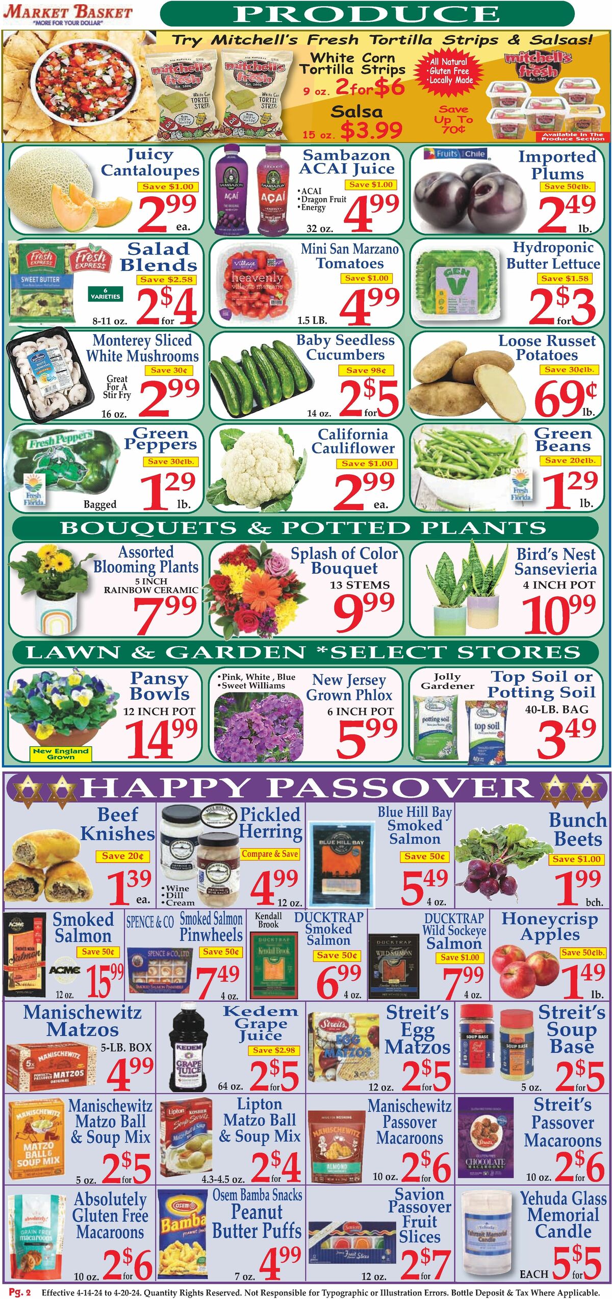 Market Basket Weekly Ad from April 14