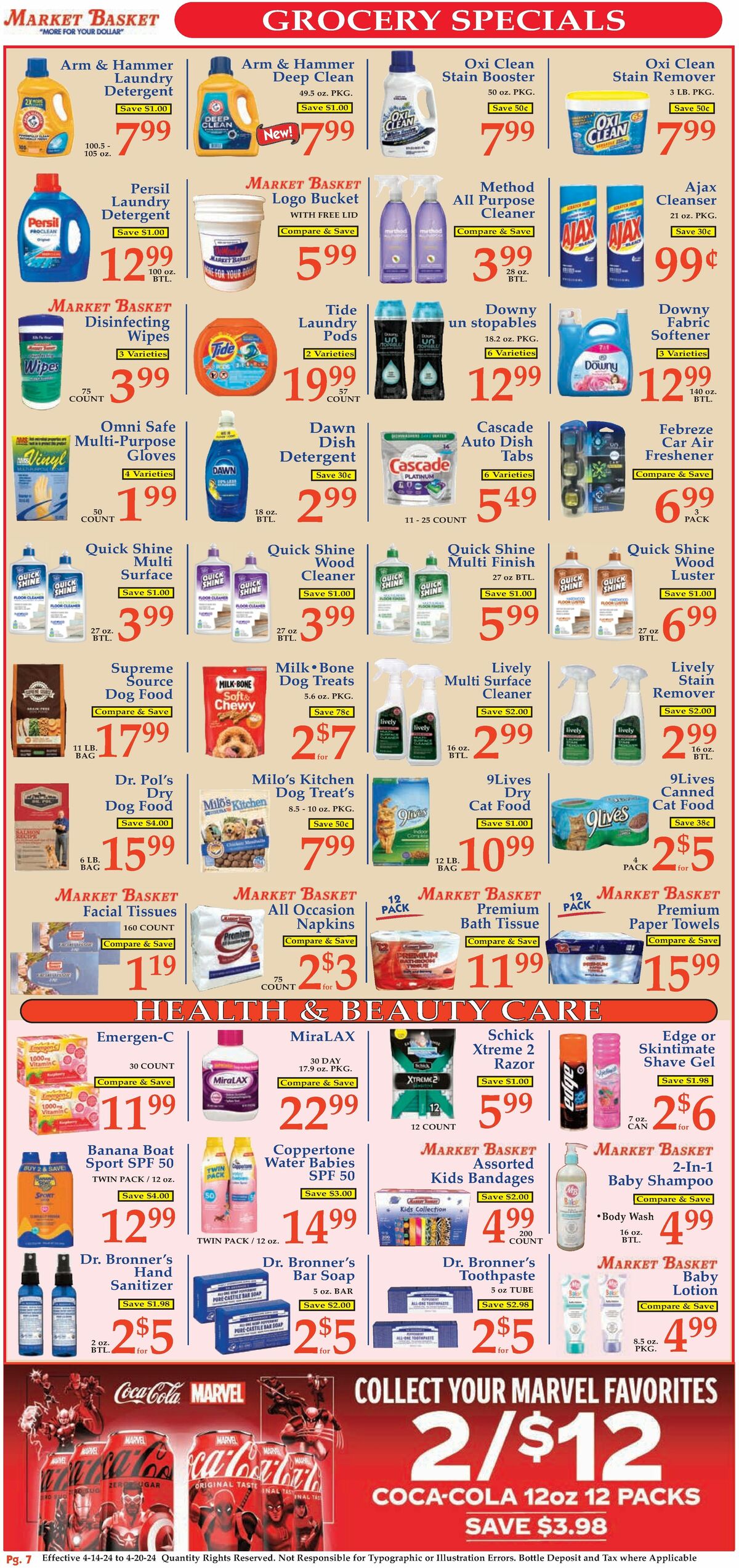 Market Basket Weekly Ad from April 14